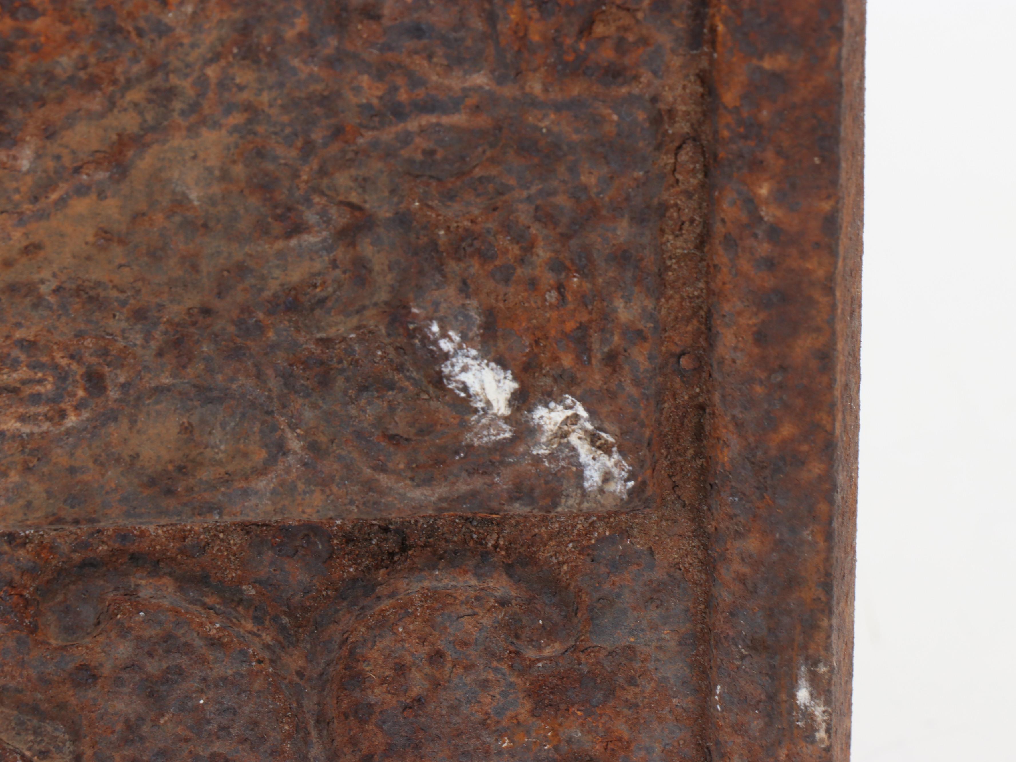 "Spring" Cast Iron Fireback with Nature Motif