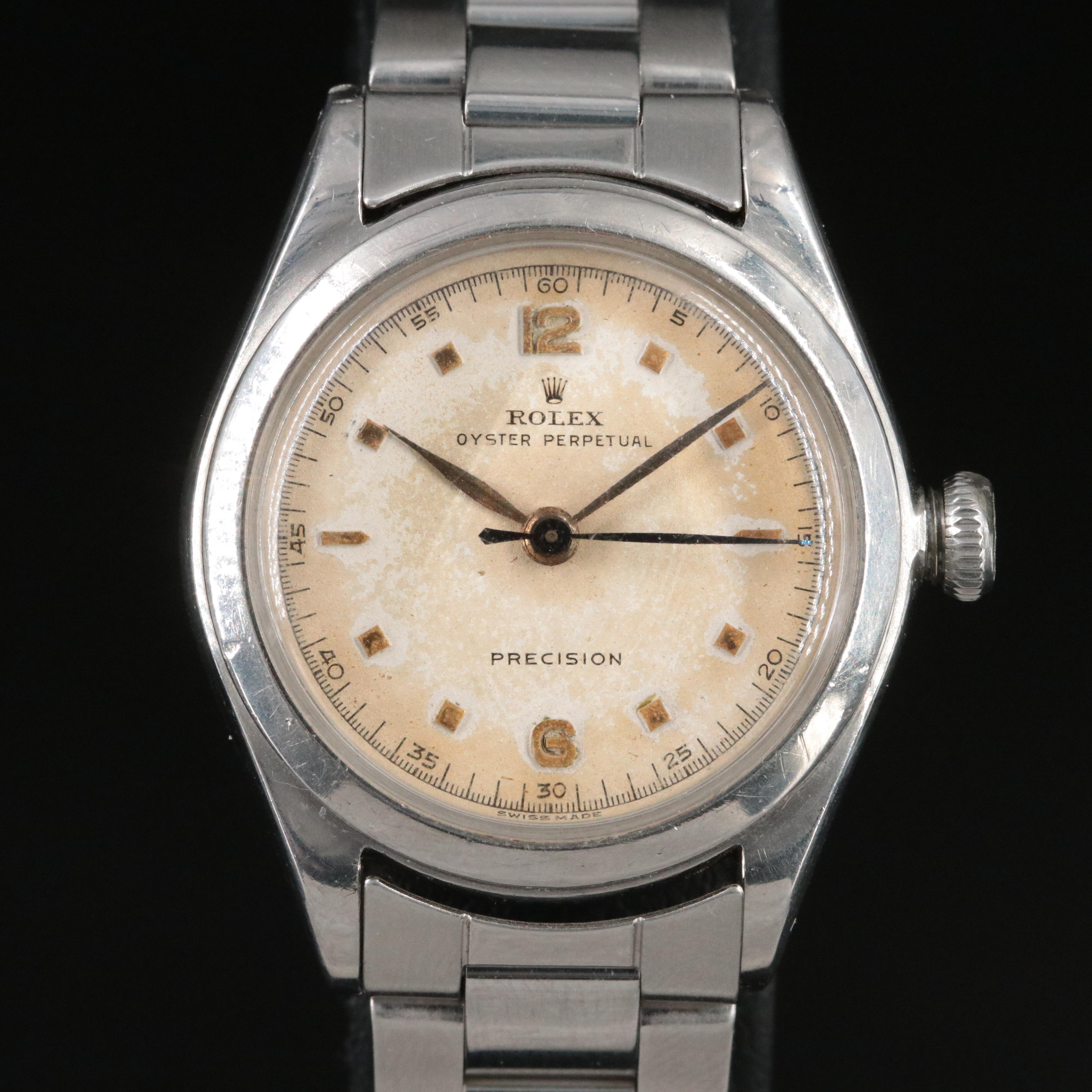 1948 Rolex Oyster Perpetual Bubble Back Watch