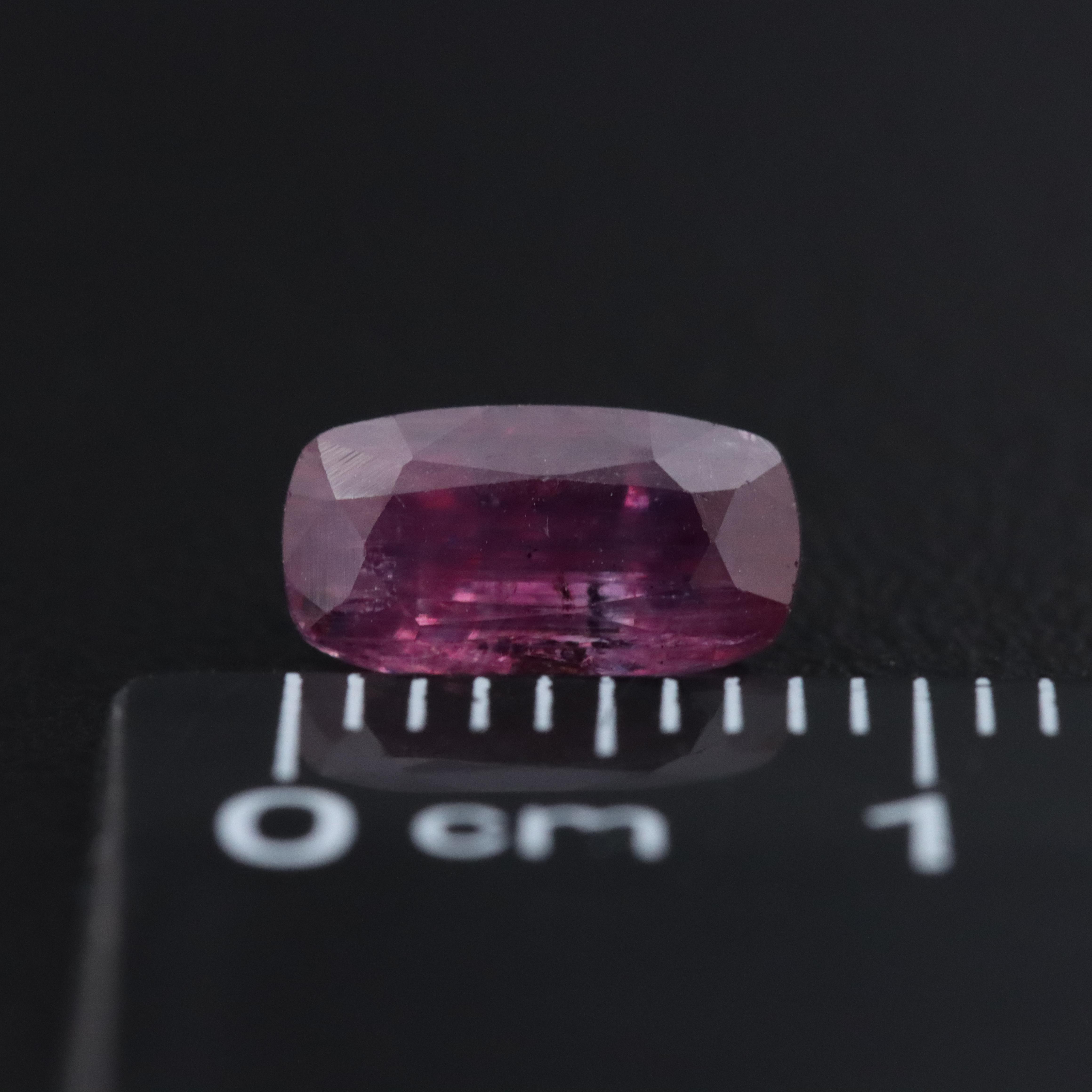 Loose 1.69 CT Unheated Kashmir Sapphire with GIA Report