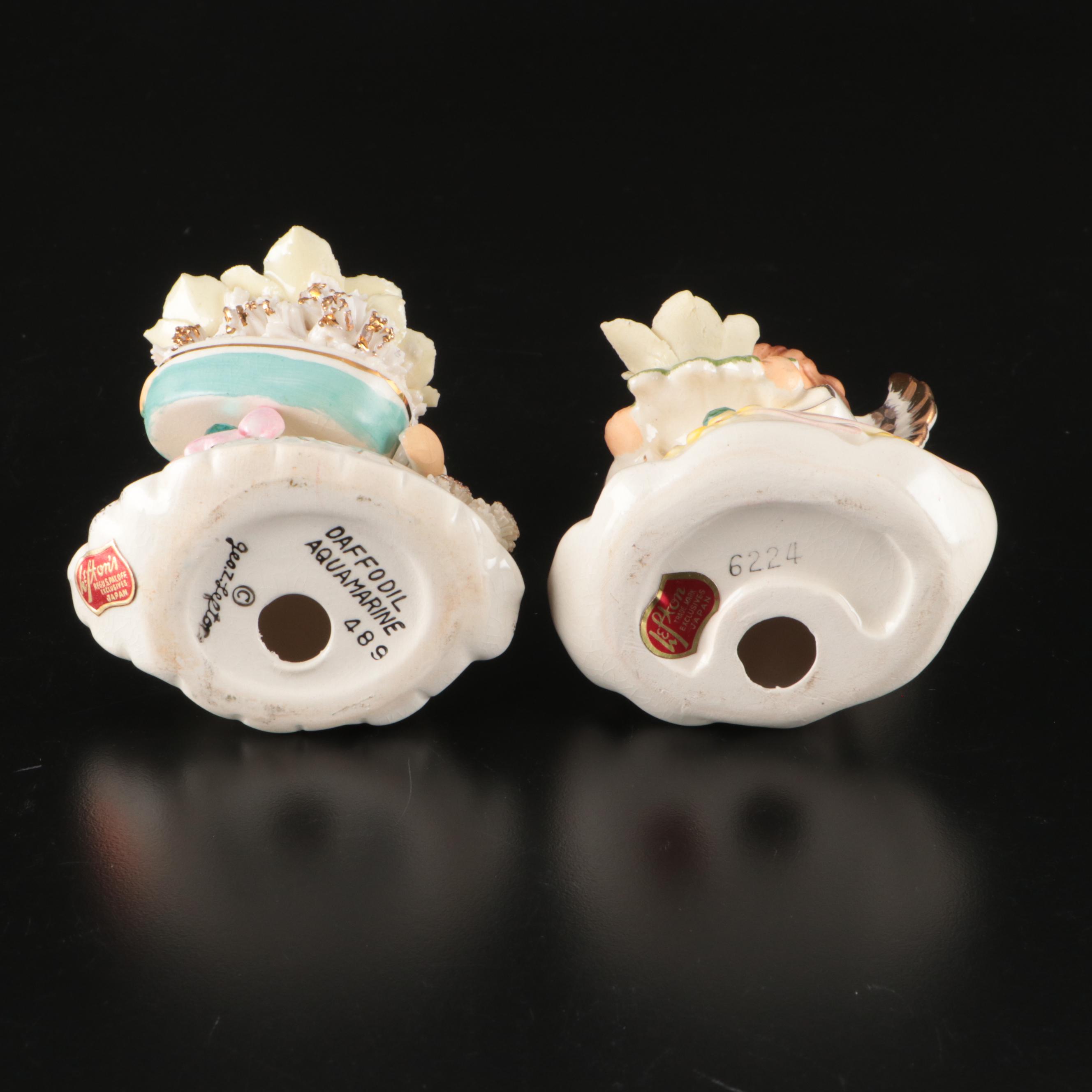 Lefton Birth Month with Other Ceramic and Resin Angel Figurines