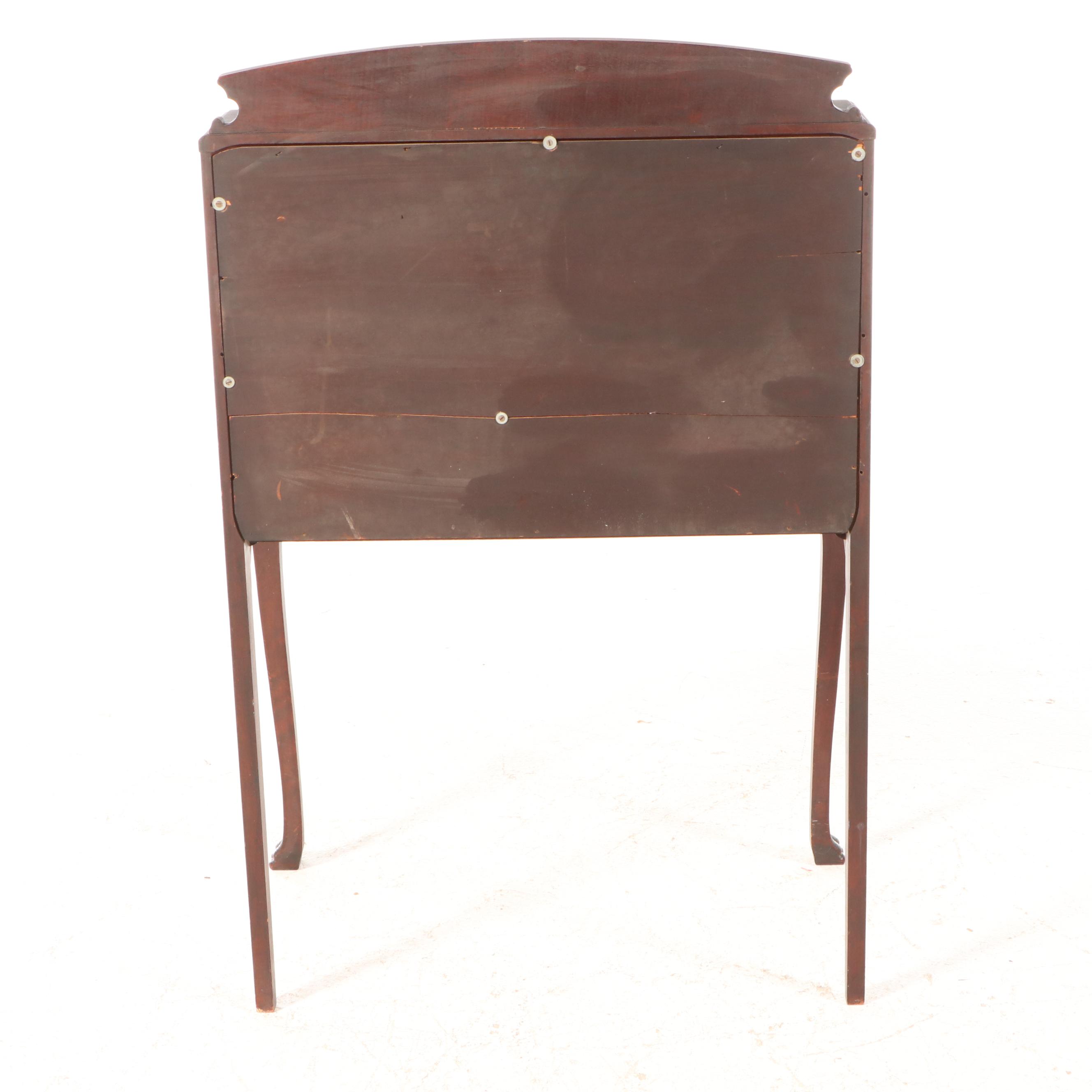 Victorian Mahogany Drop-Front Writing Desk, Late 19th/ Early 20th Century