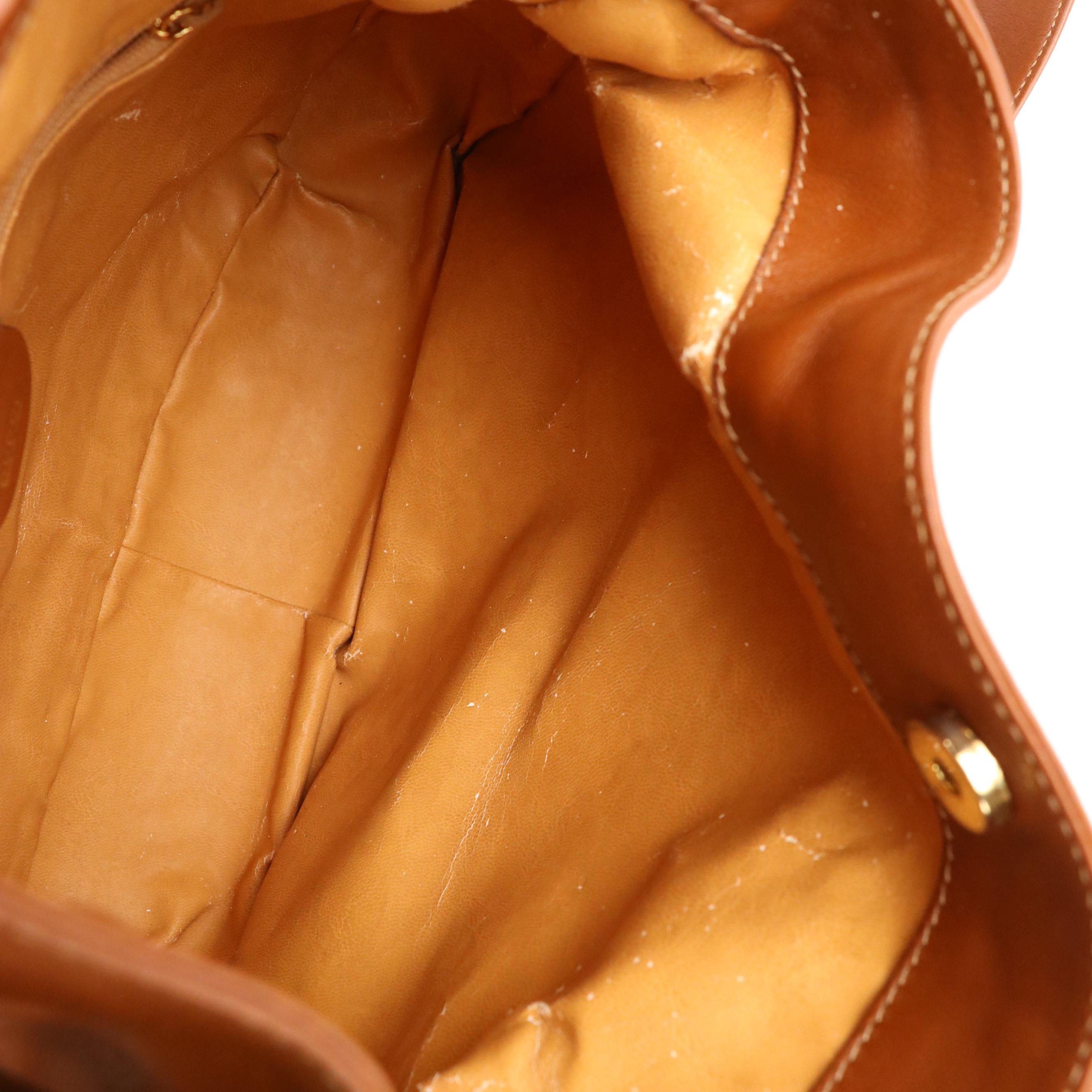 Gucci Bamboo Brown Leather Two-Way Bag