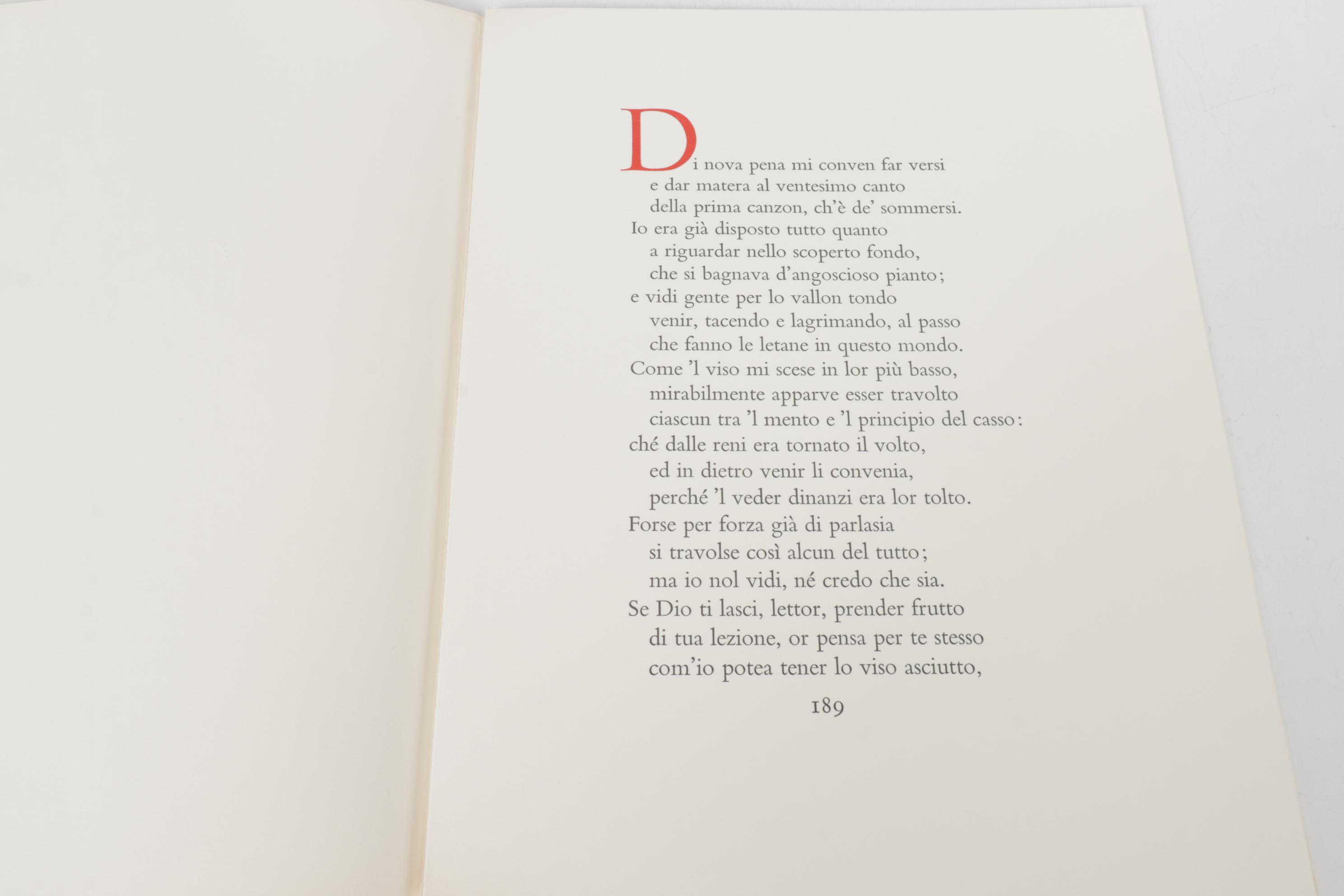 Giclée after Salvador Dalí "Divine Comedy Inferno" Woodblock Print with Text