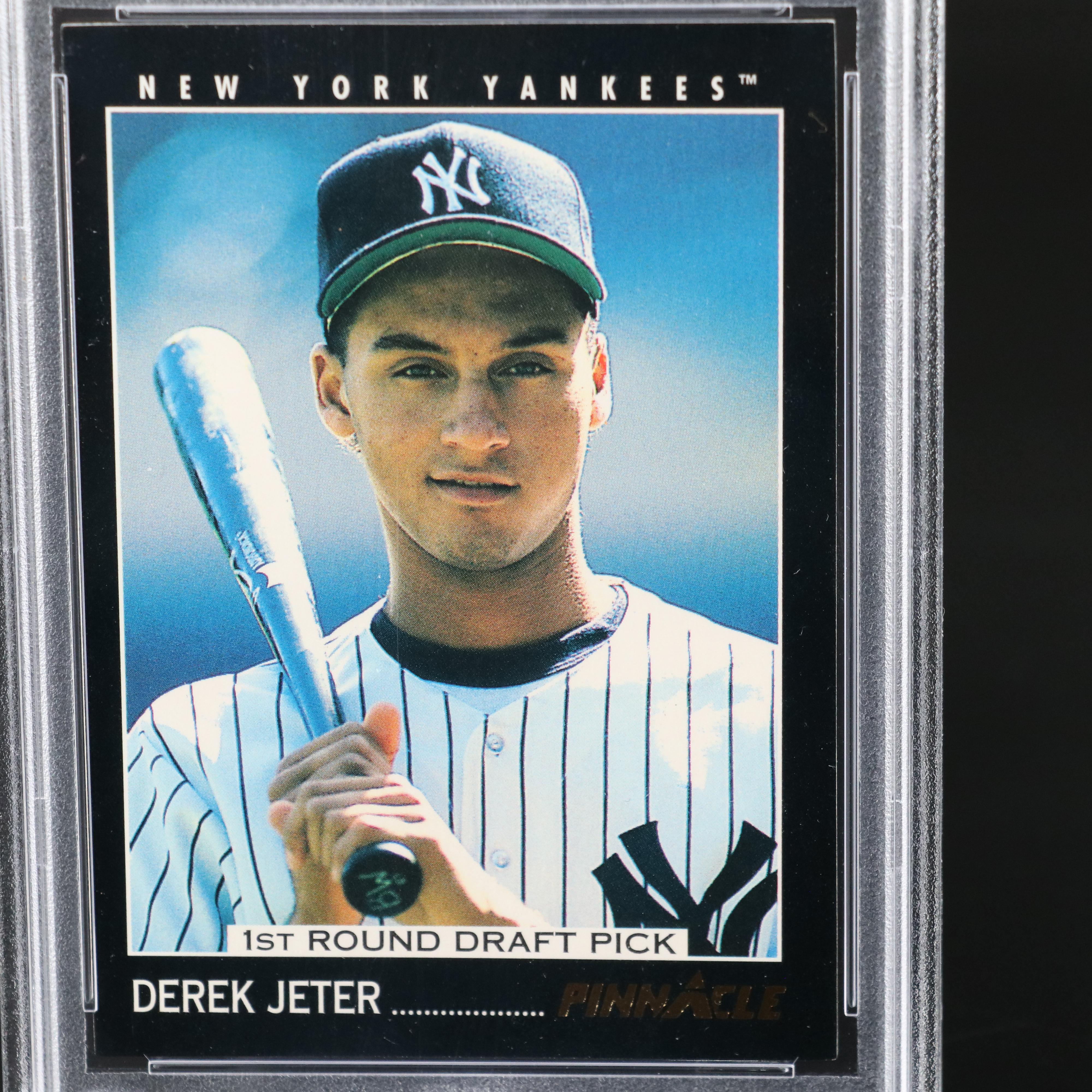1993 Pinnacle Derek Jeter New York Yankees Rookie Card Graded PSA 9