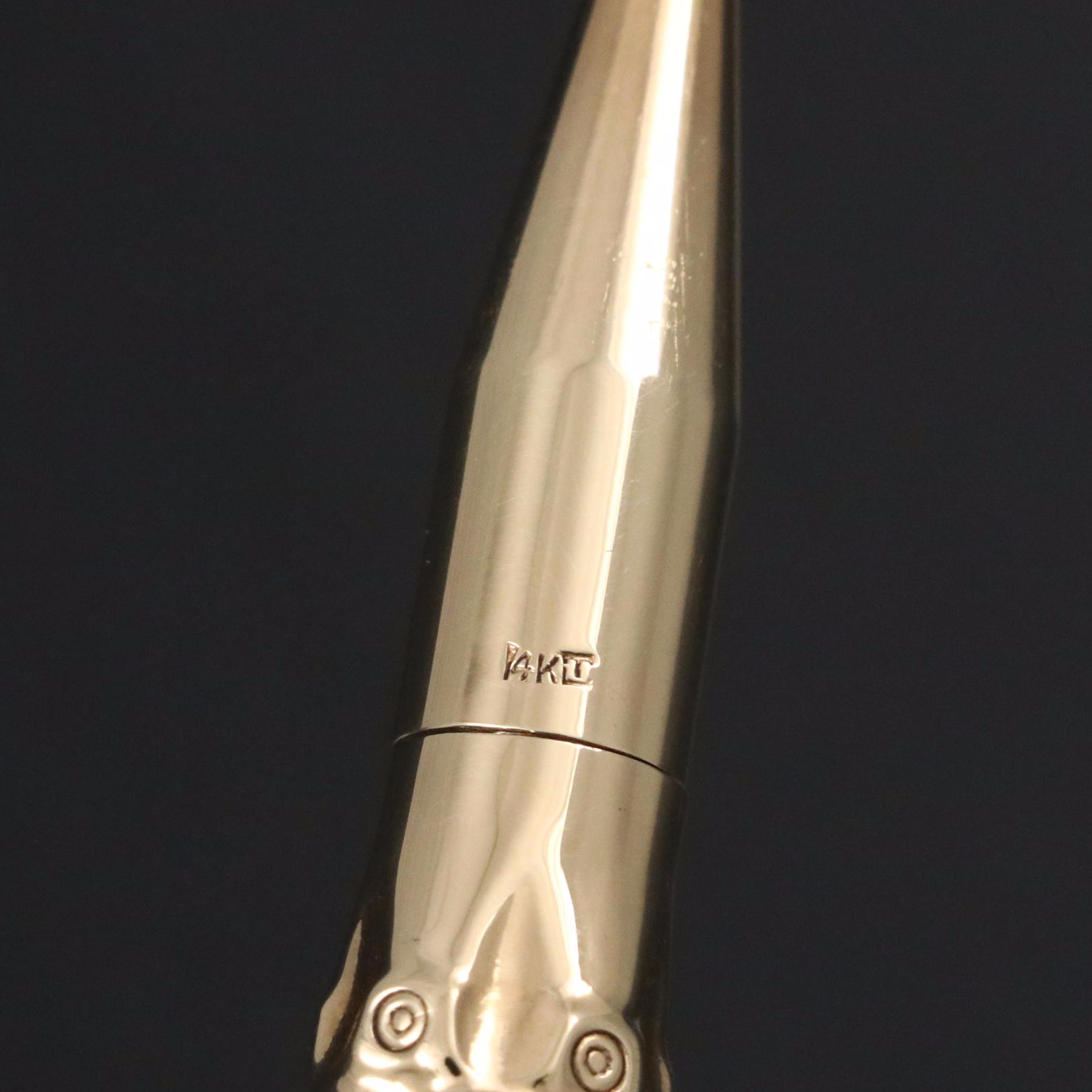 Harry Winston 14K Gold "Bamboo" Ballpoint Pen