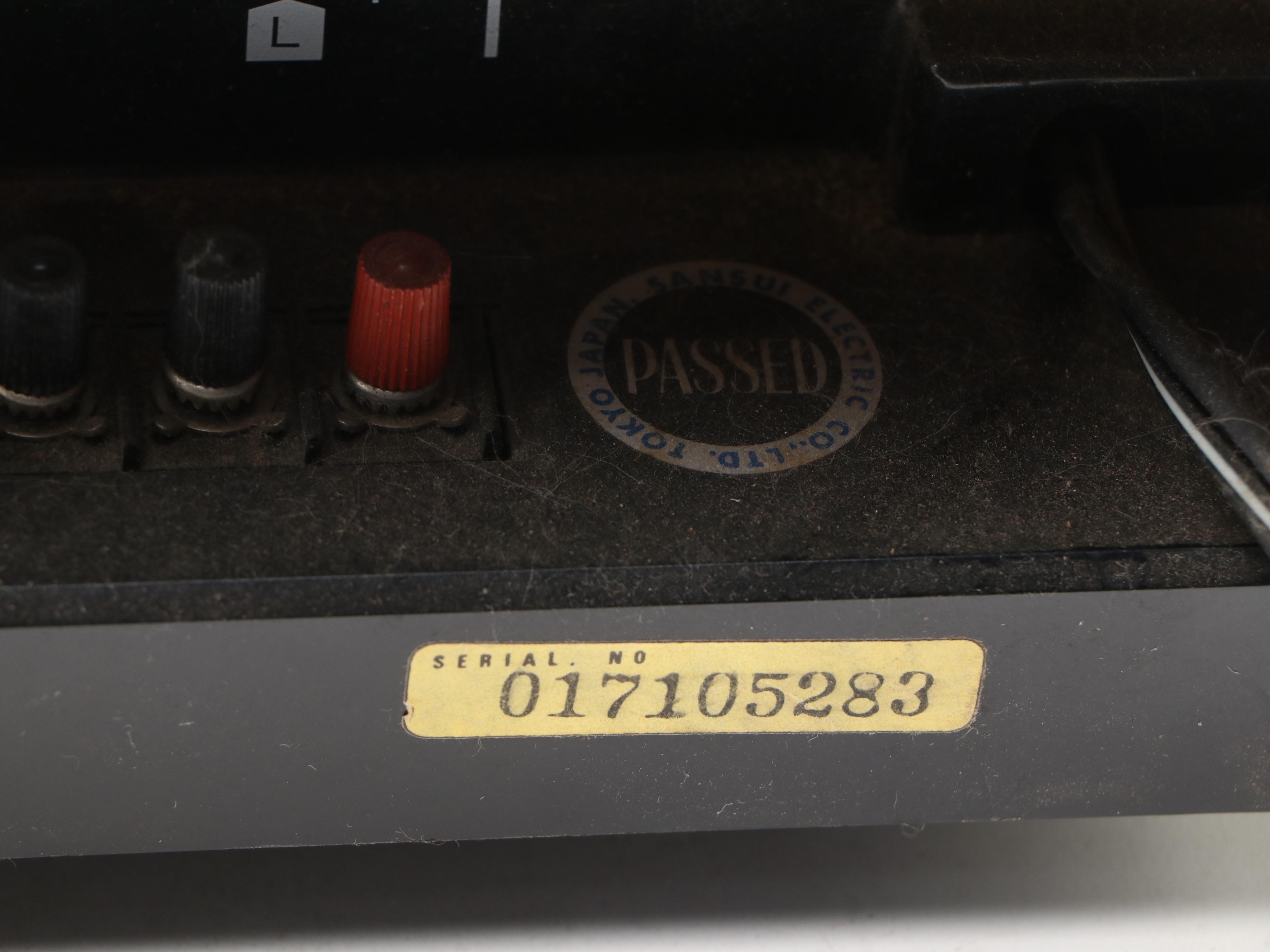 Sansui G-3000 Stereo Receiver, 1980s