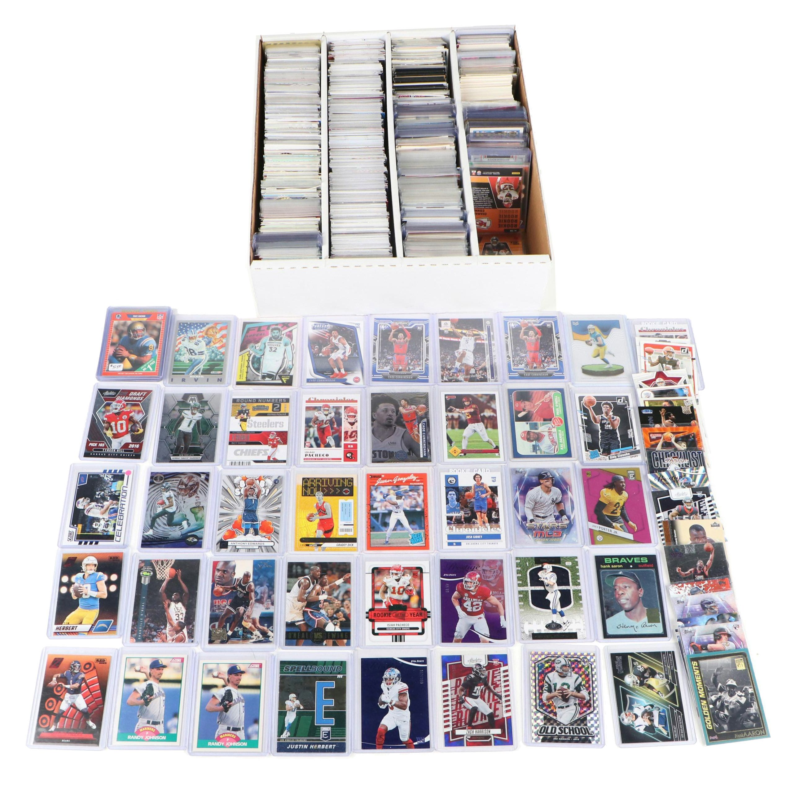 Elite with Other Sports Cards Featuring Randy Johnson and Troy Aikman Rookies