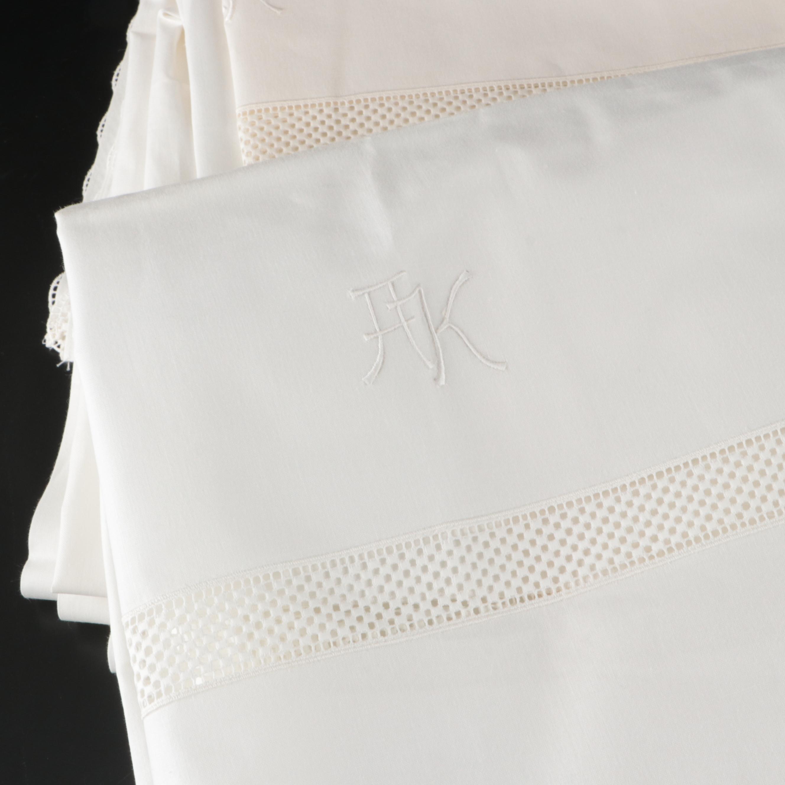 Bielefelder Monogrammed Linen Duvet Covers and Pillowcases