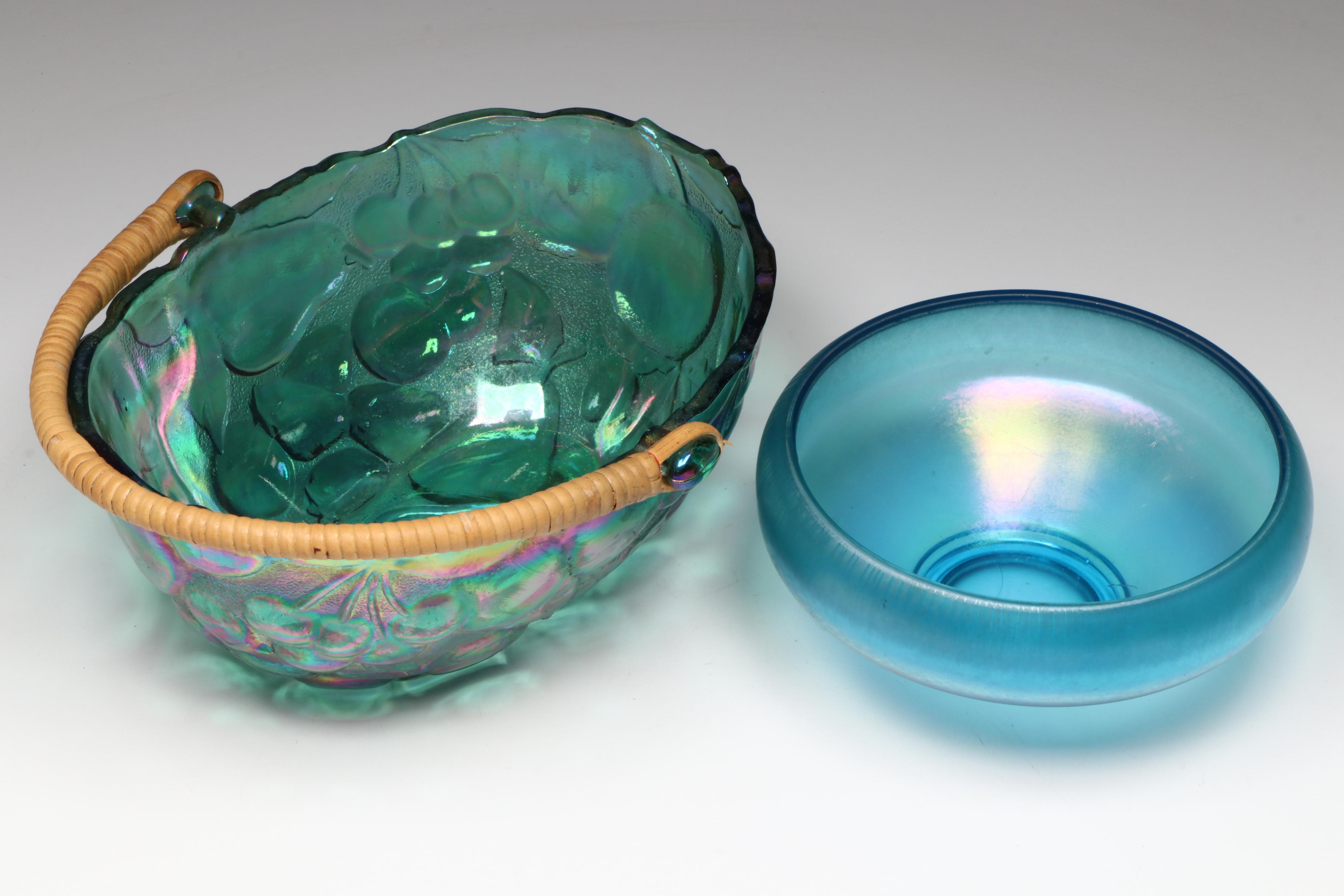 Czechoslovakian Art Deco Lusterware Teapot with Other Ceramic and Glass Decor