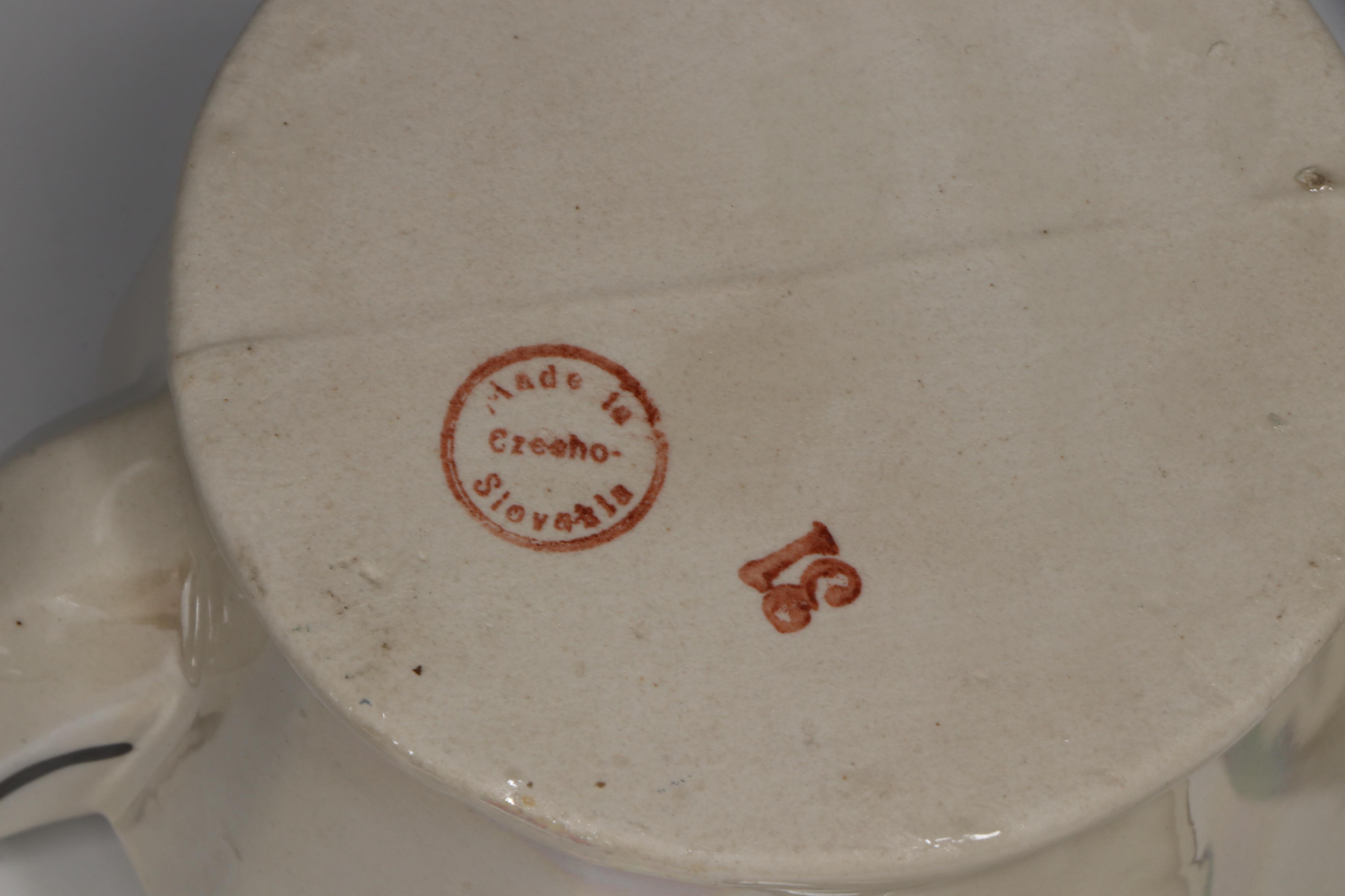 Czechoslovakian Art Deco Lusterware Teapot with Other Ceramic and Glass Decor