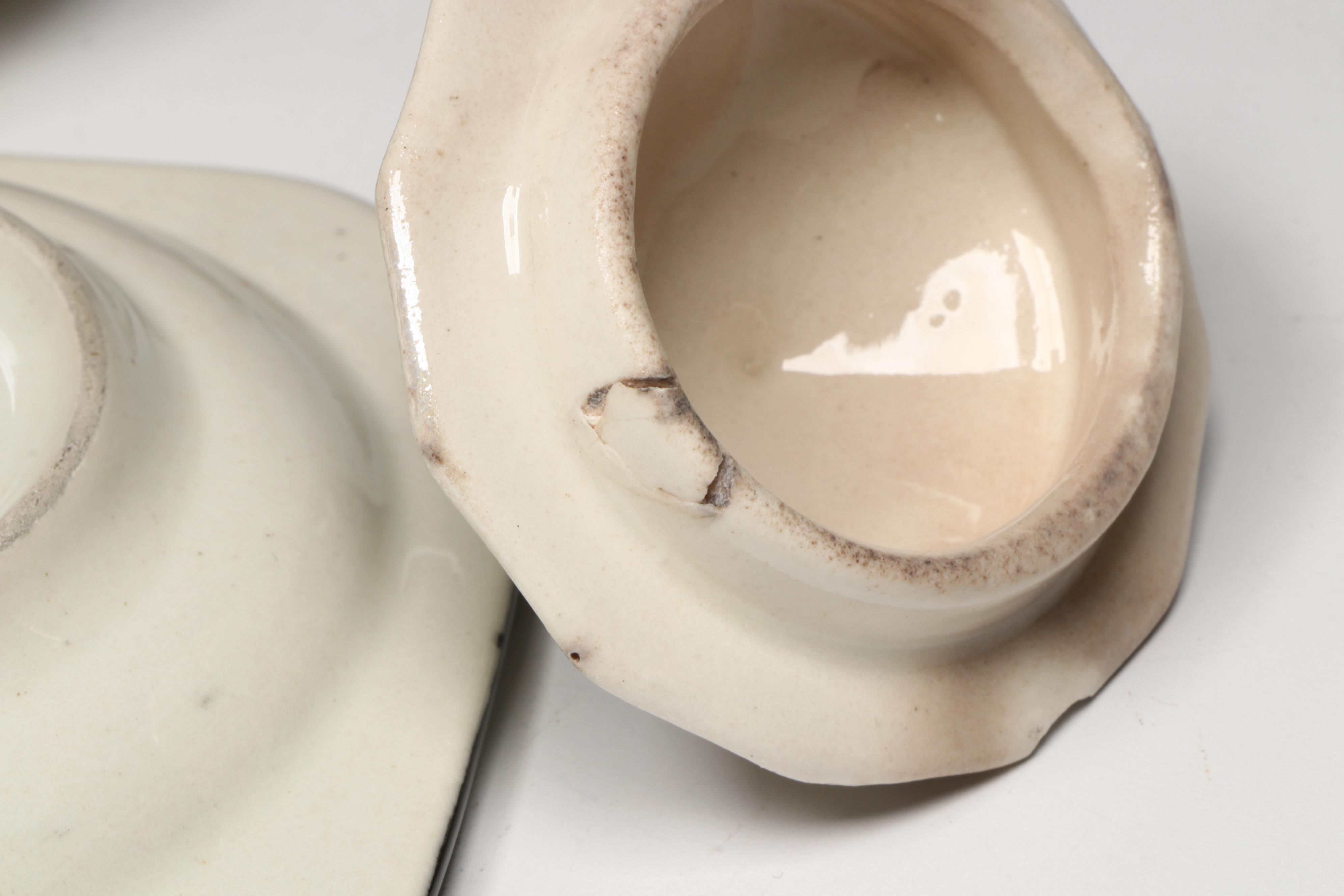 Czechoslovakian Art Deco Lusterware Teapot with Other Ceramic and Glass Decor