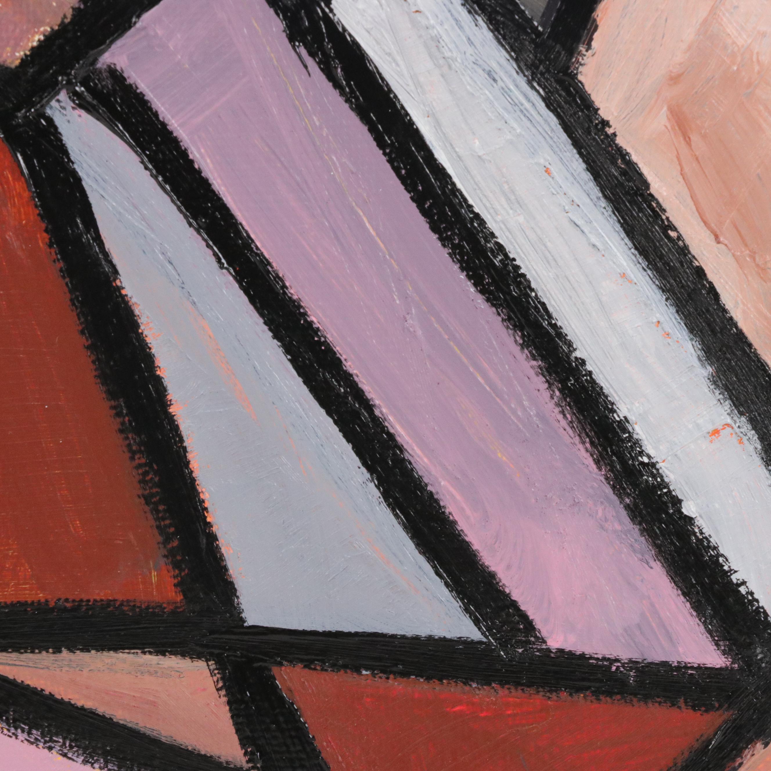 Lanre Buraimoh Stylized Acrylic Painting, 2013