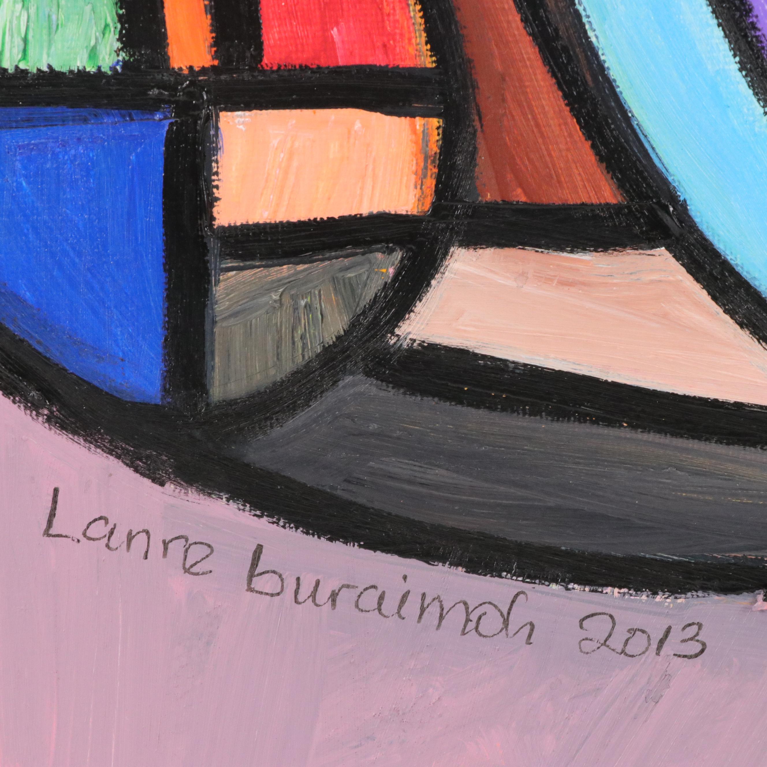 Lanre Buraimoh Stylized Acrylic Painting, 2013