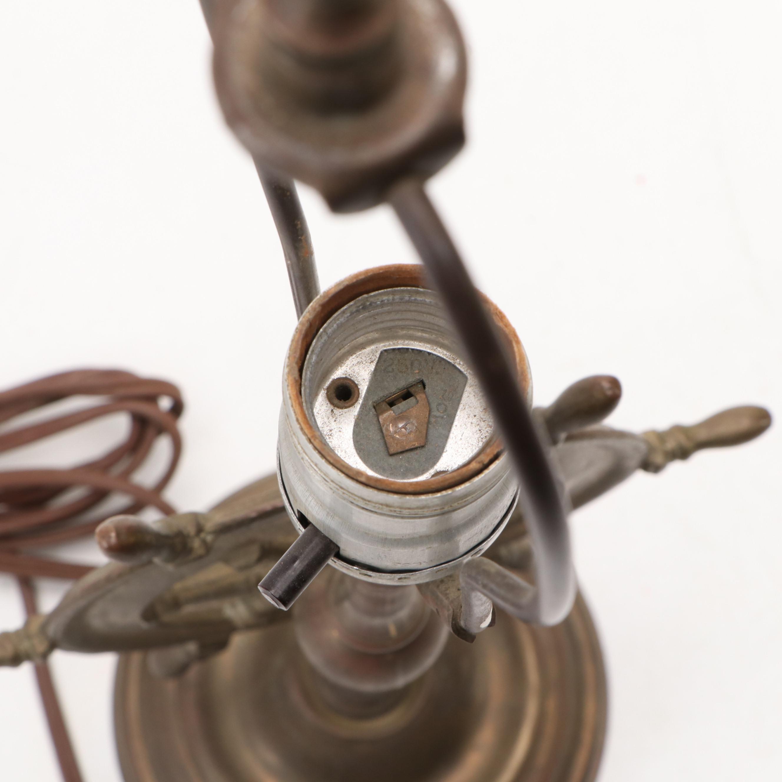 Nautical Themed Metal Table Lamps