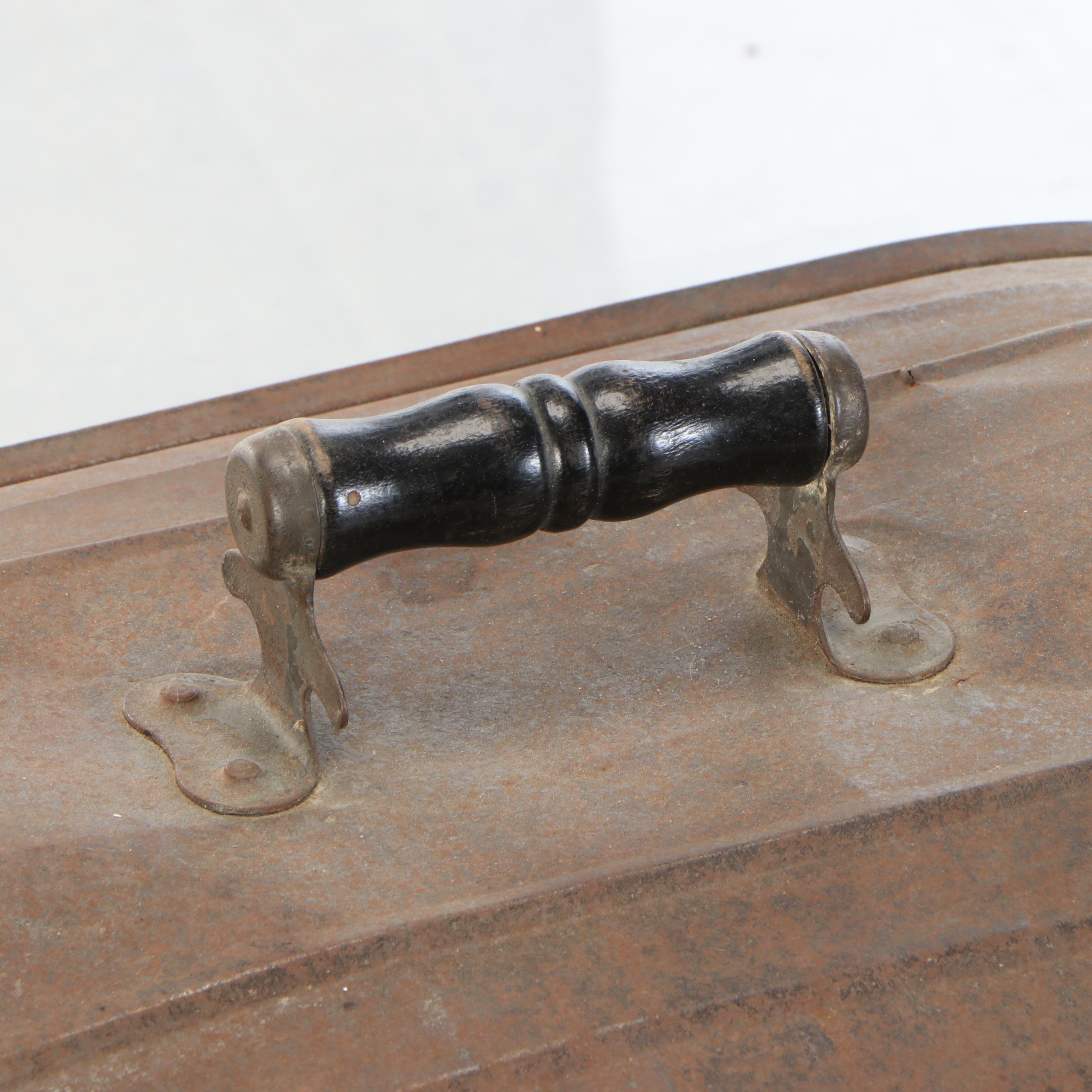 Lidded and Handled Metal Boiler, Early 20th Century