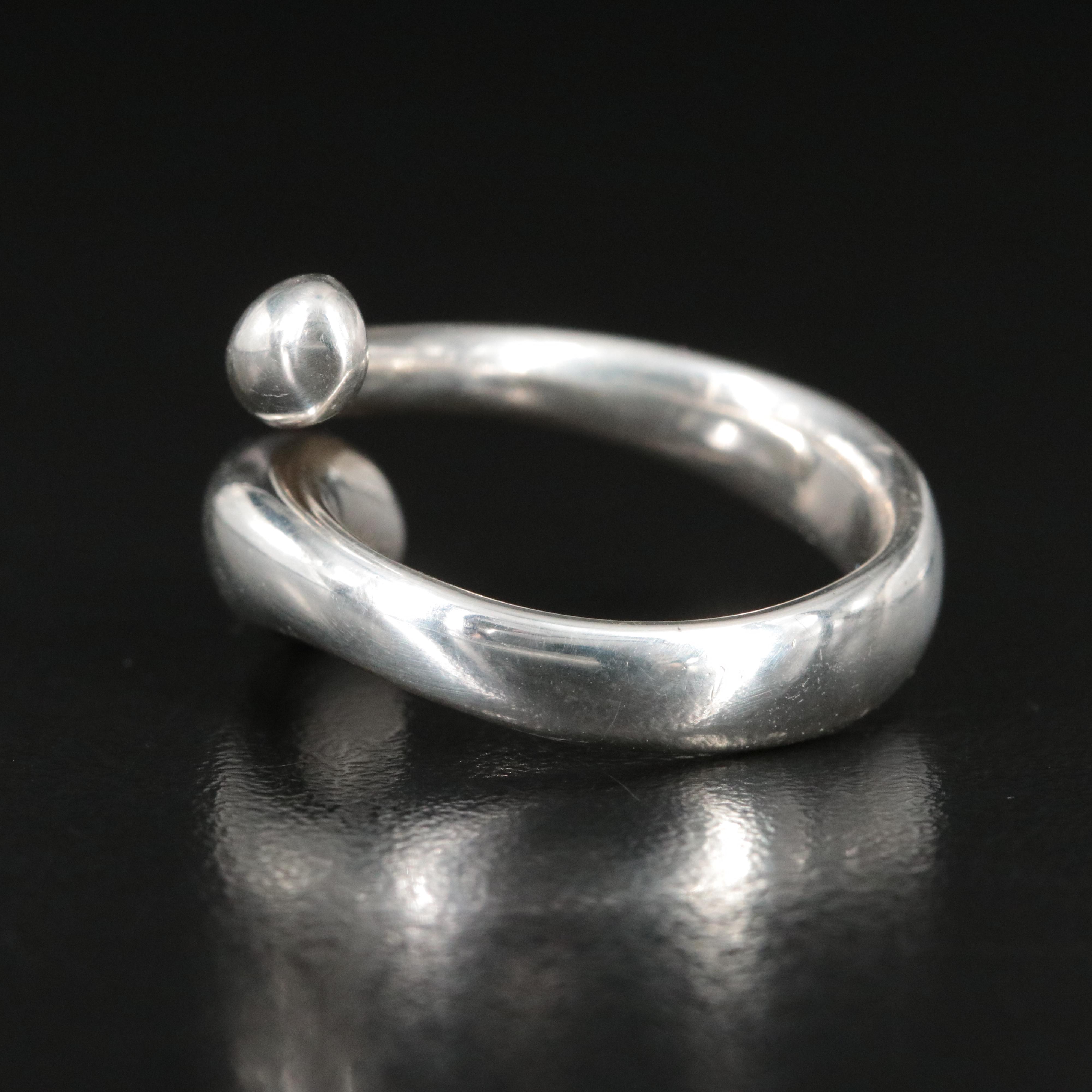 Elsa Peretti for Tiffany & Co. Teardrop Sterling Bypass Ring