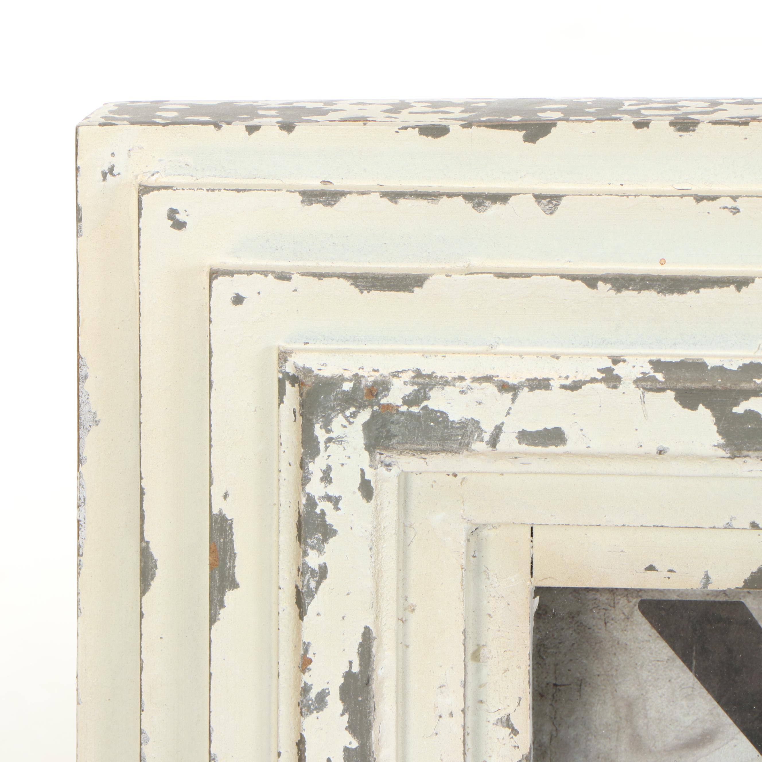 "Kensington Station - London" Wall Clock with Rustic Wood Frame