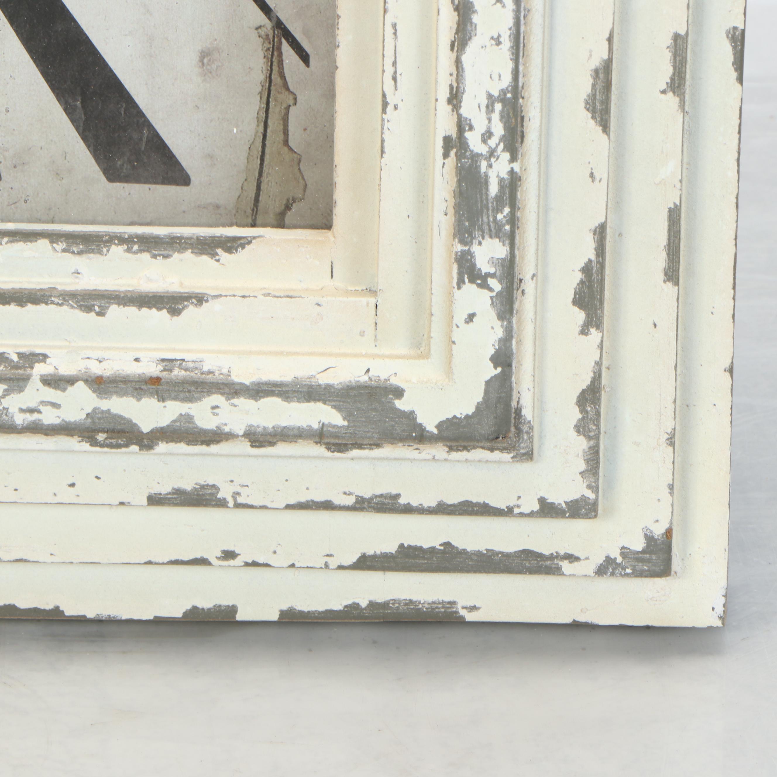 "Kensington Station - London" Wall Clock with Rustic Wood Frame