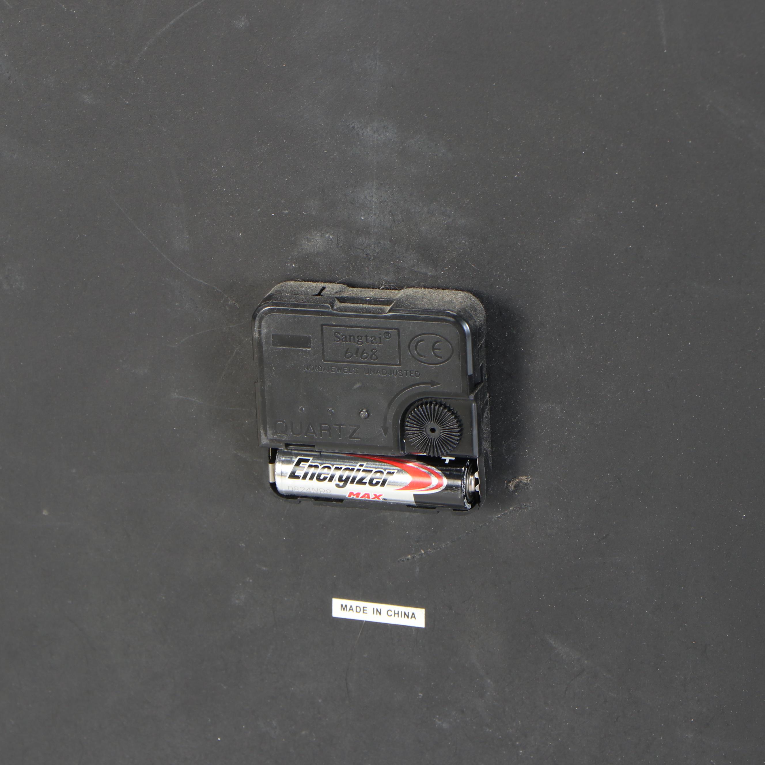 "Kensington Station - London" Wall Clock with Rustic Wood Frame