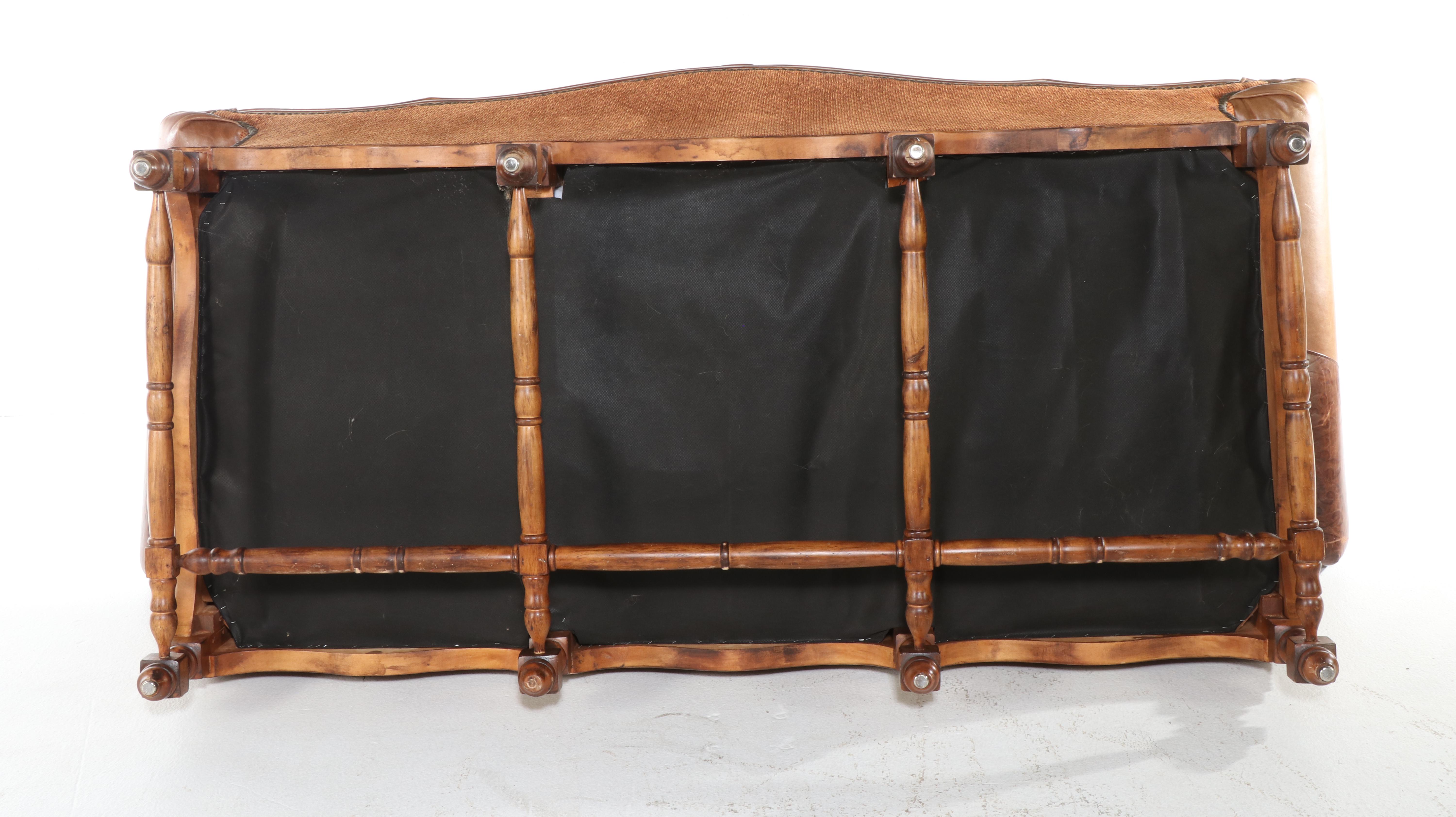 Paul Robert "Hacienda Collection" Hardwood and Custom-Upholstered Sofa