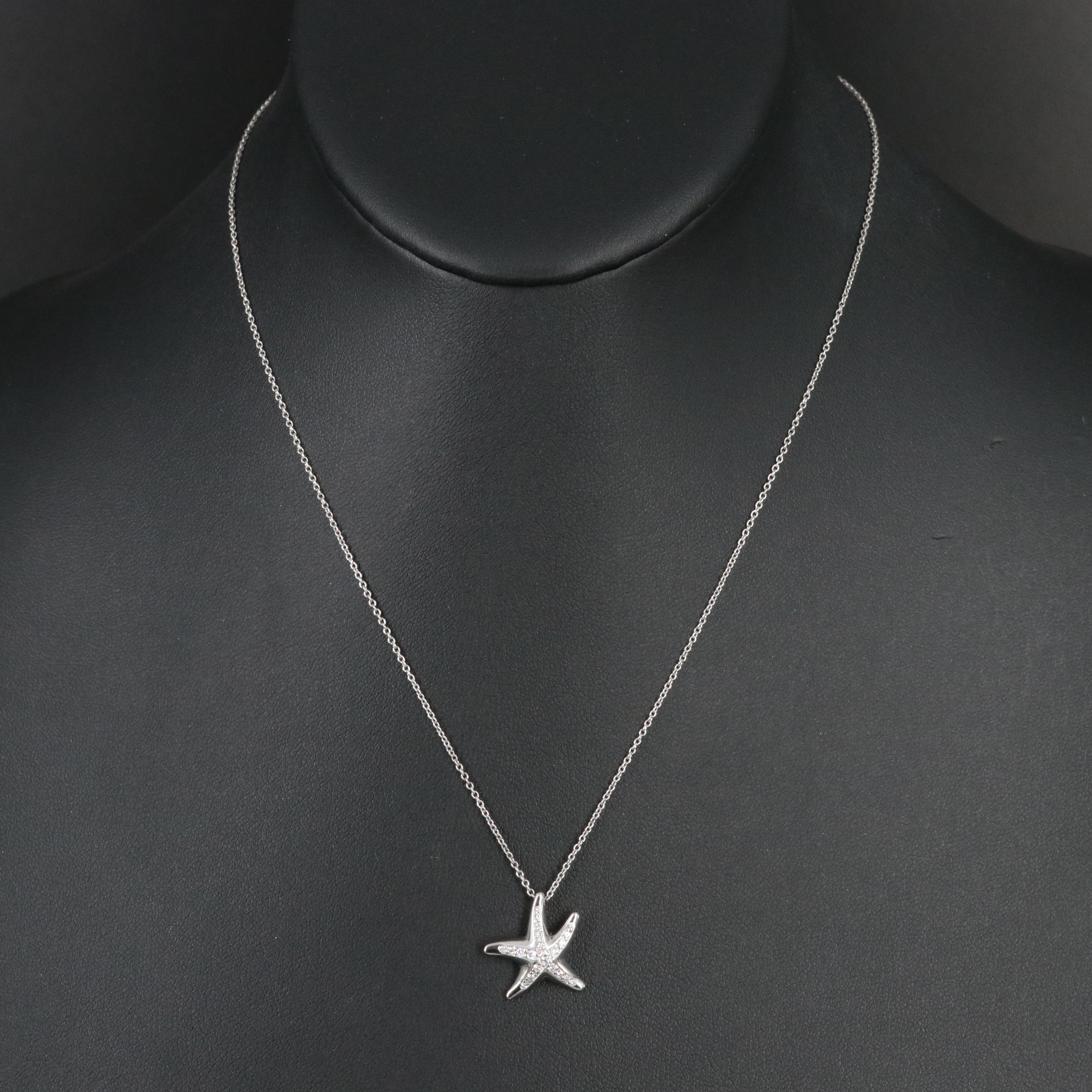 Elsa Peretti for Tiffany & Co. Platinum and Diamond Starfish Necklace