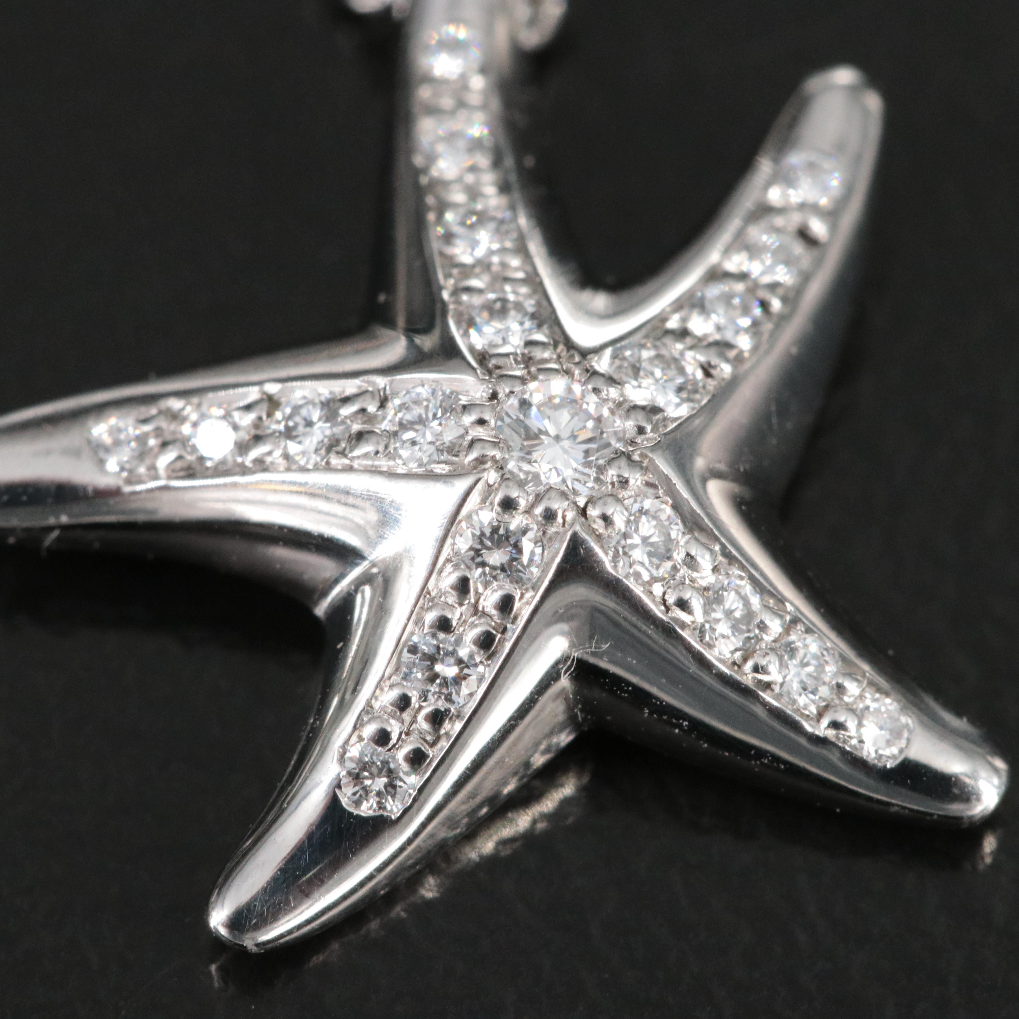 Elsa Peretti for Tiffany & Co. Platinum and Diamond Starfish Necklace