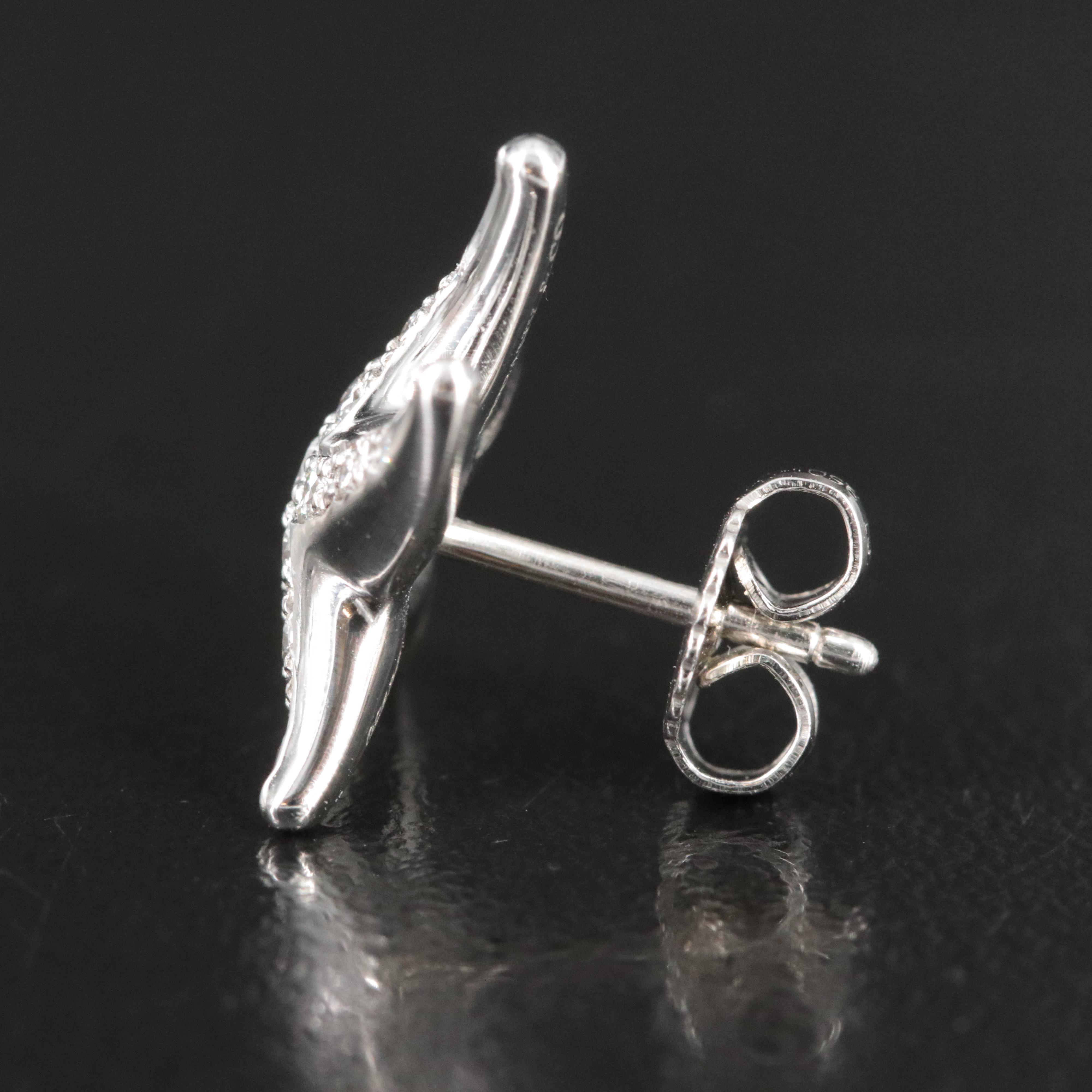 Elsa Peretti for Tiffany & Co. Platinum and 0.32 CTW Diamond Starfish Earrings