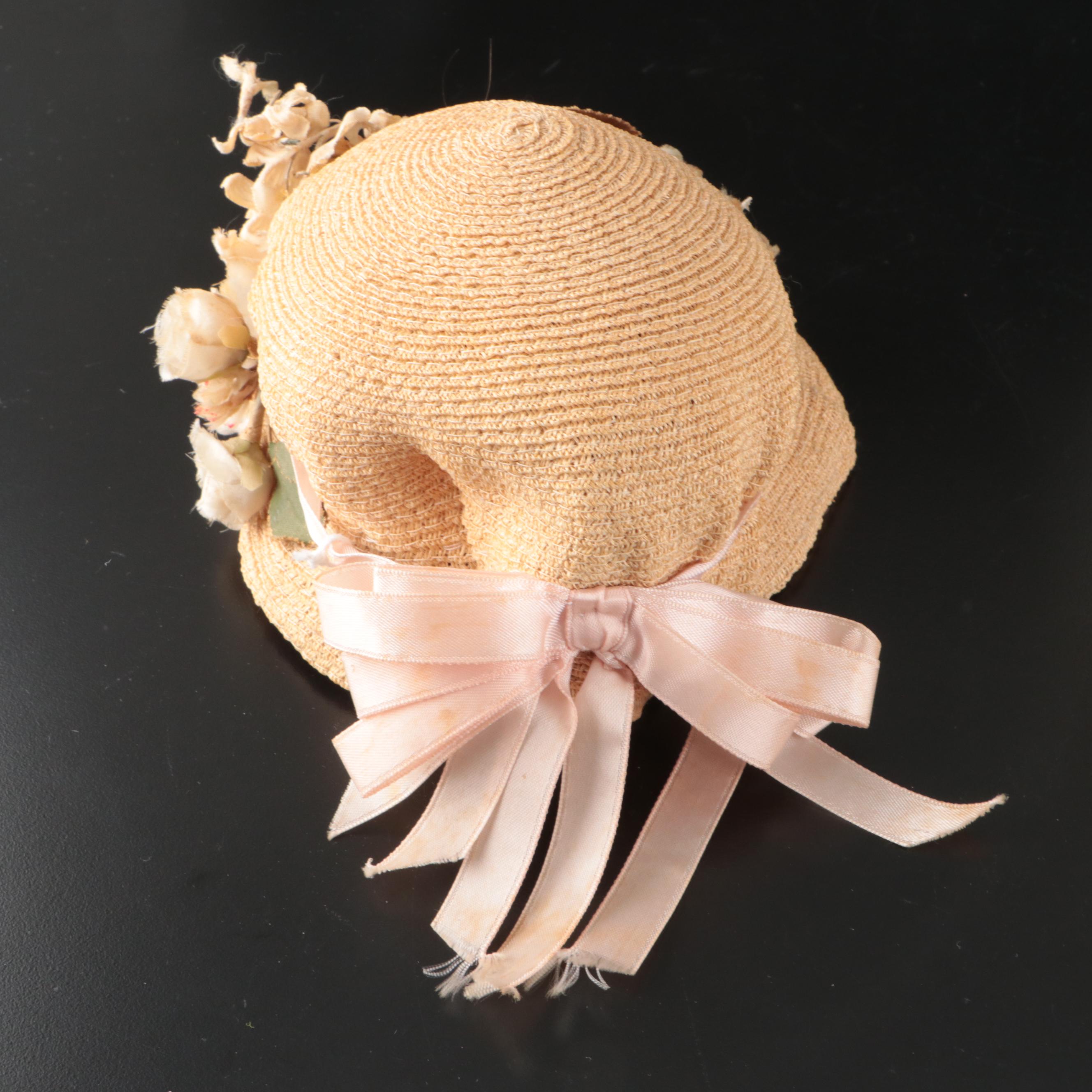 Wicker Bicycle Basket, Wooden Doll Carriage, Darlene Davidson Doll Hat, and More