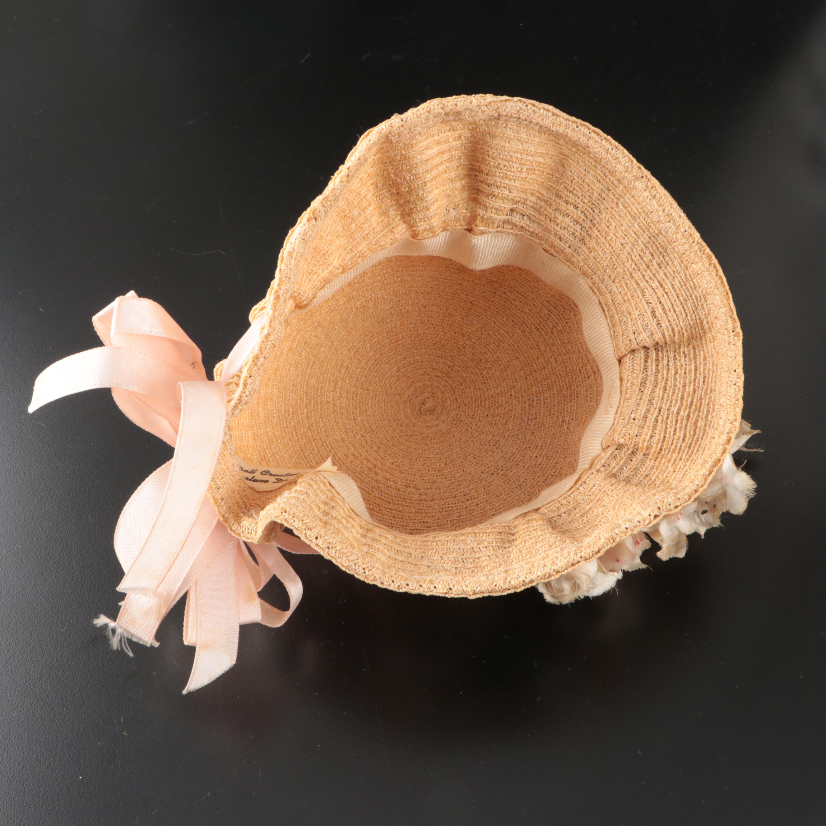 Wicker Bicycle Basket, Wooden Doll Carriage, Darlene Davidson Doll Hat, and More