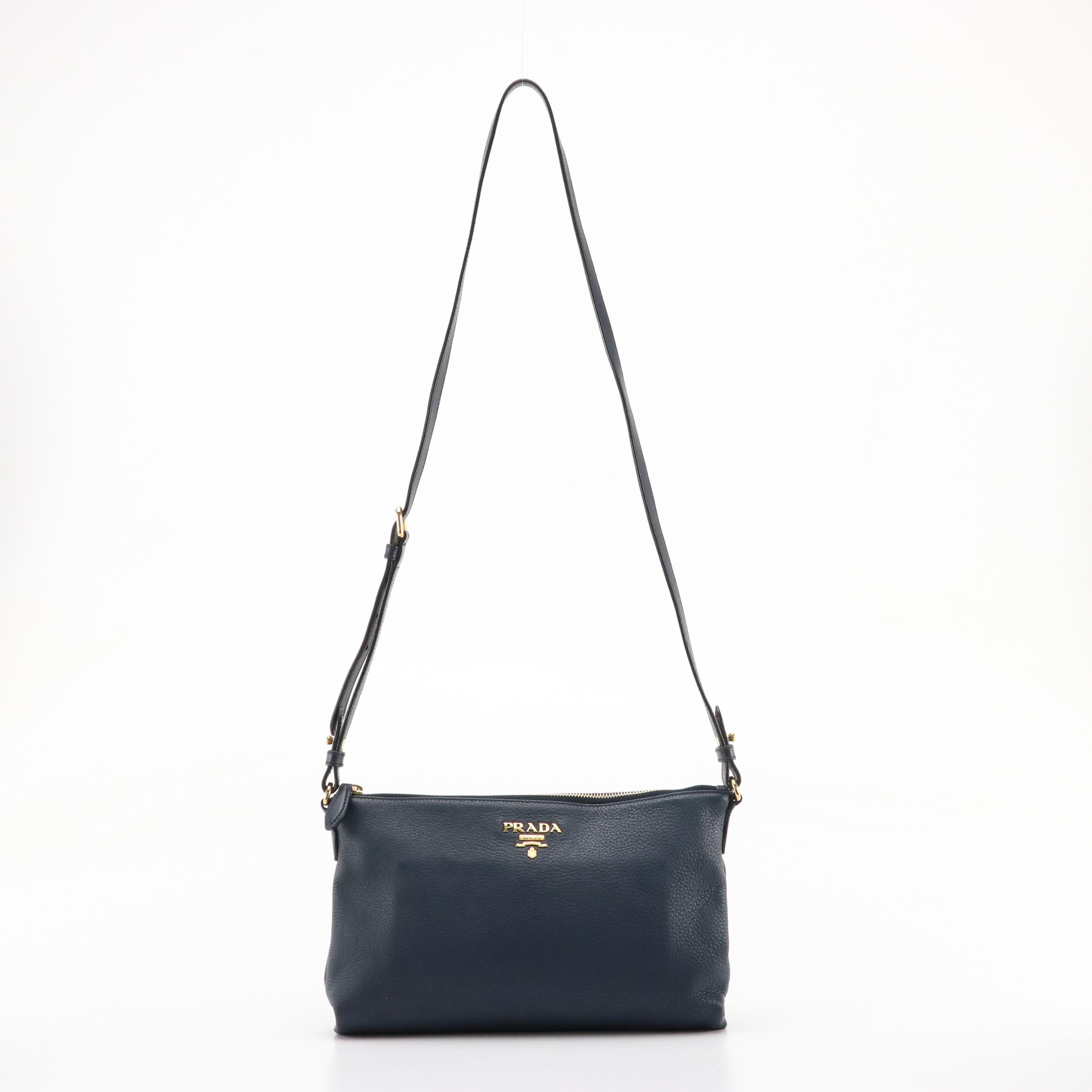 Prada Vitello Daino Leather Crossbody Bag