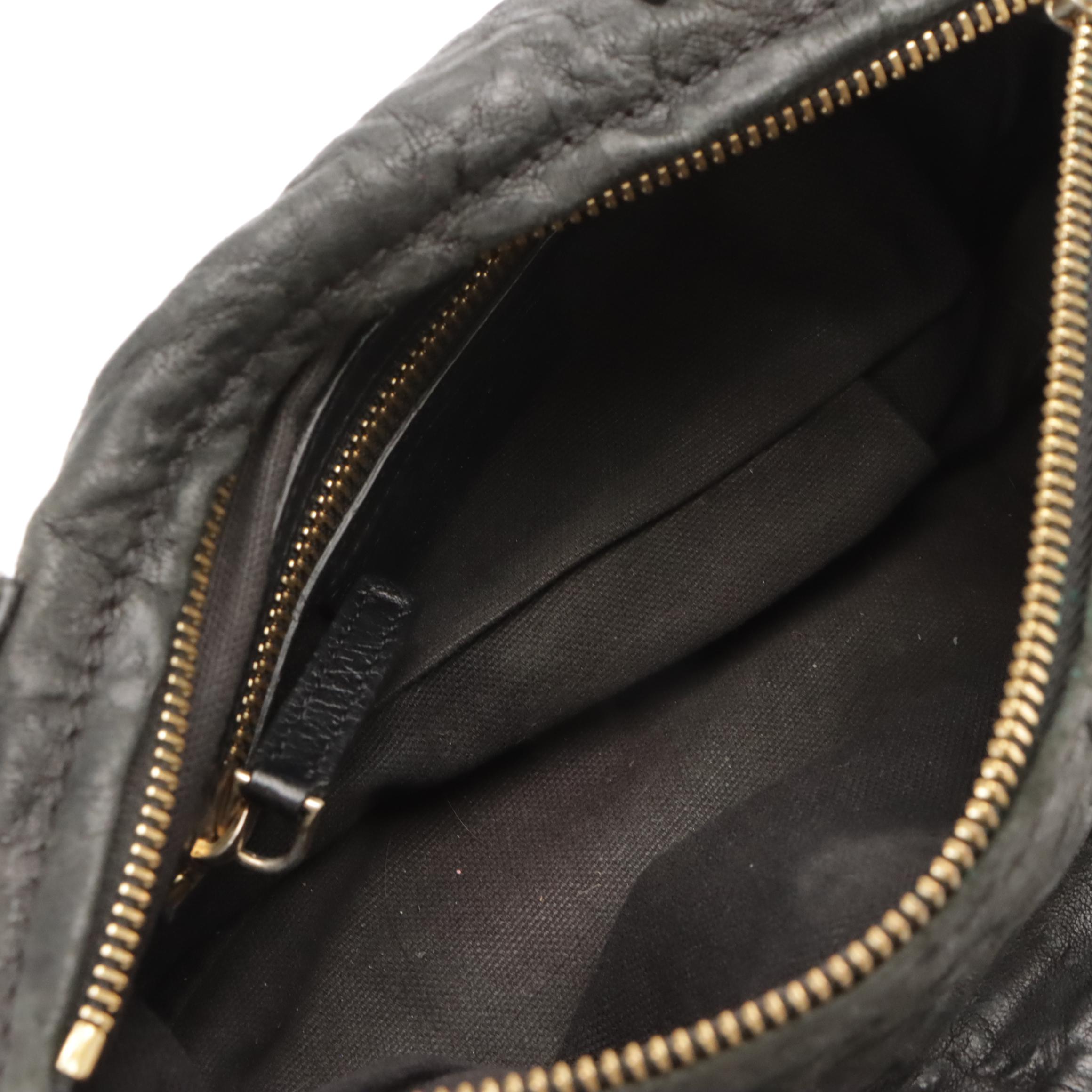 Givenchy Mini Pandora Crossbody Bag in Black Wrinkled Sheepskin Leather