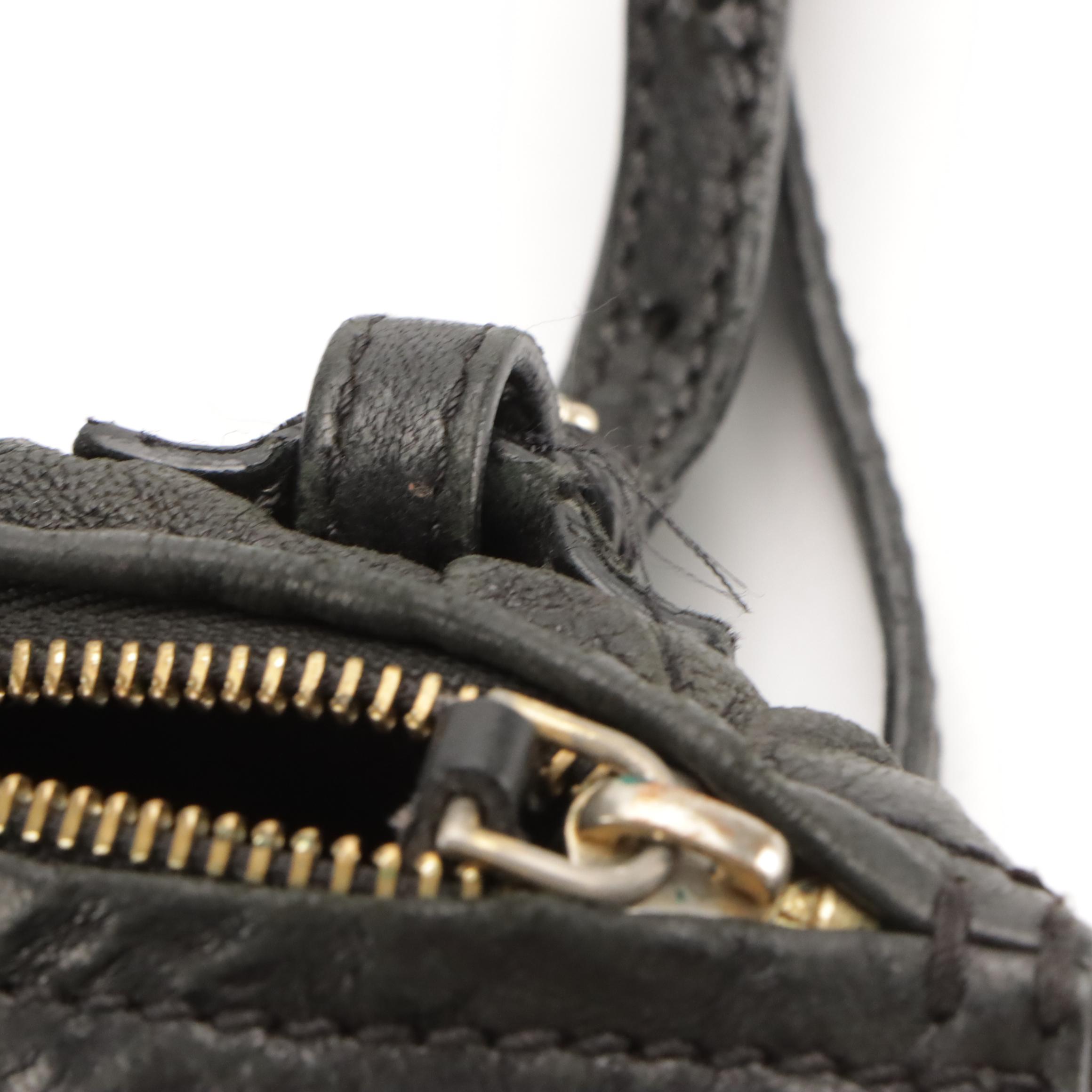 Givenchy Mini Pandora Crossbody Bag in Black Wrinkled Sheepskin Leather