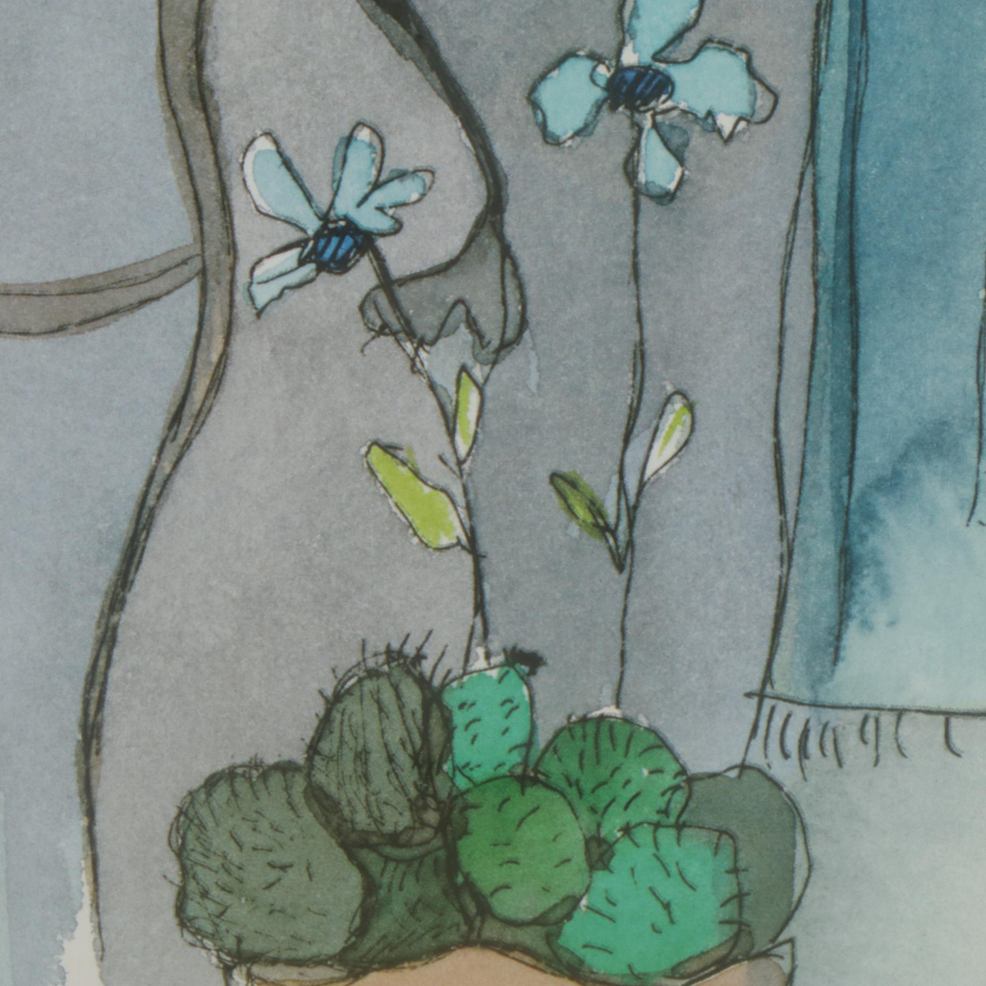 Seriolithograph after Itzchak Tarkay "Blissful Moments"