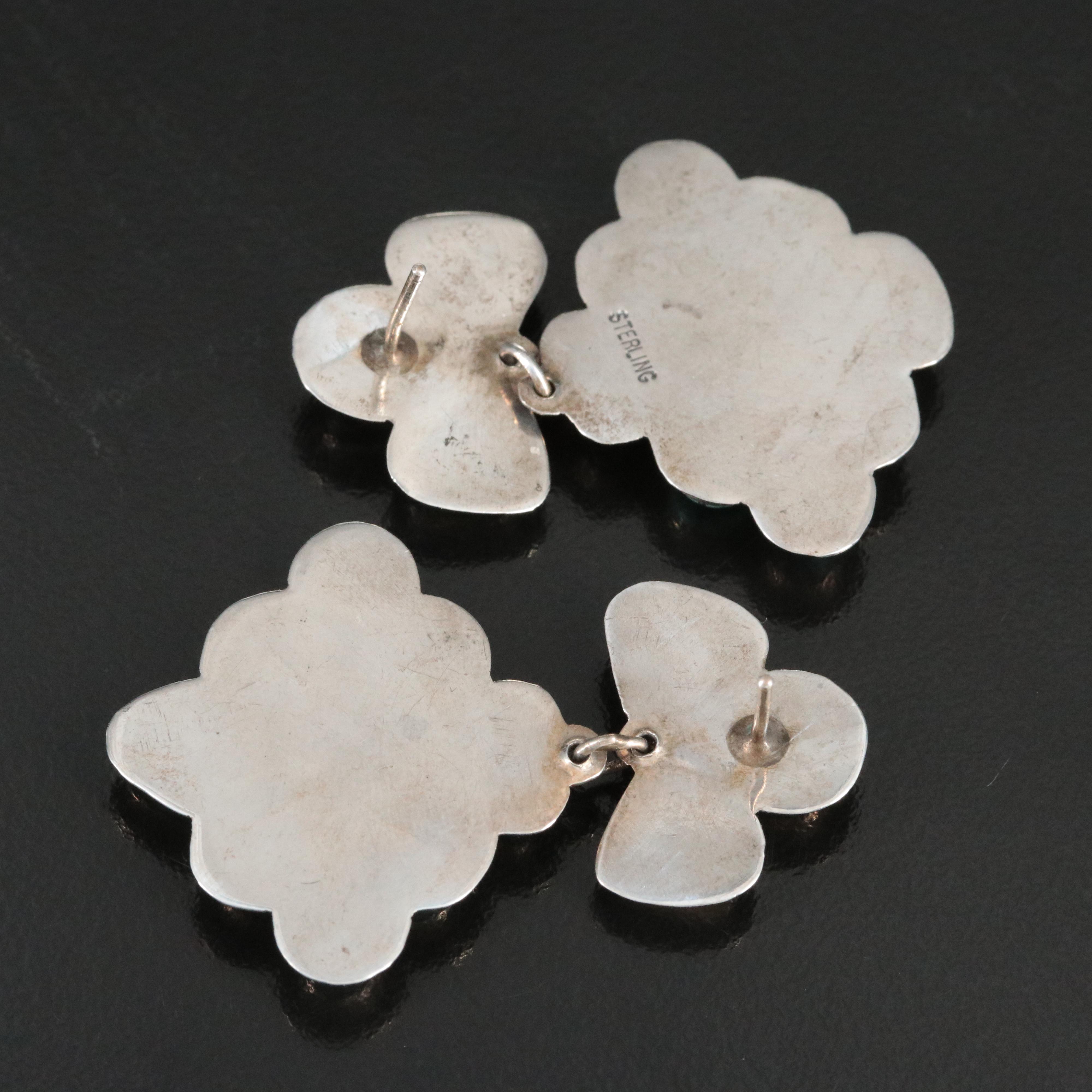 Southwestern Sterling Chandelier Earrings