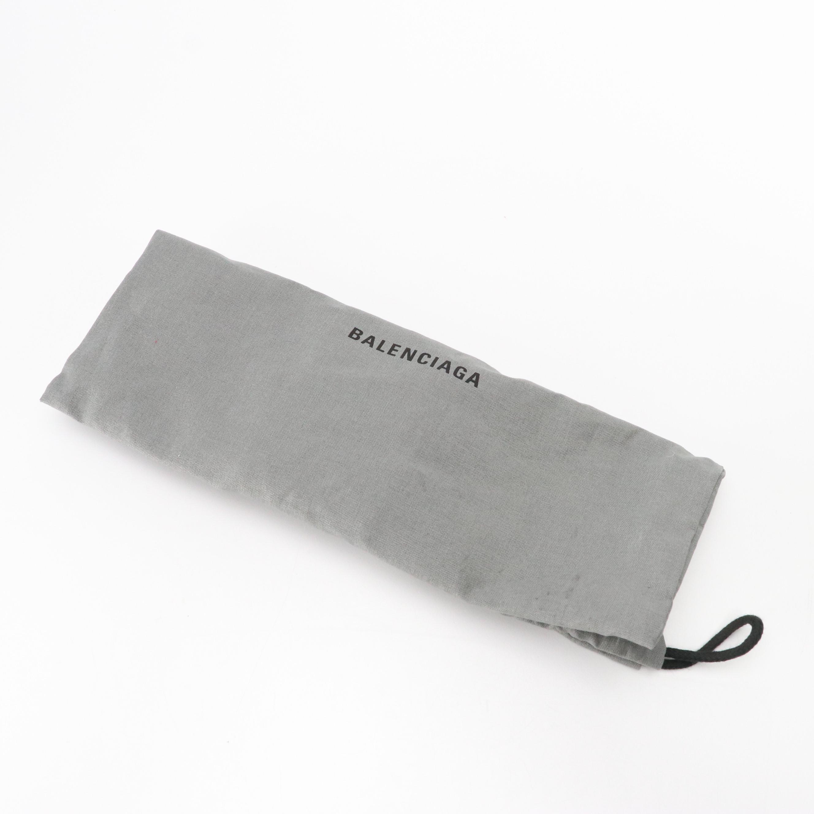 Balenciaga Cash Phone Chain Wallet in Black Grained Leather