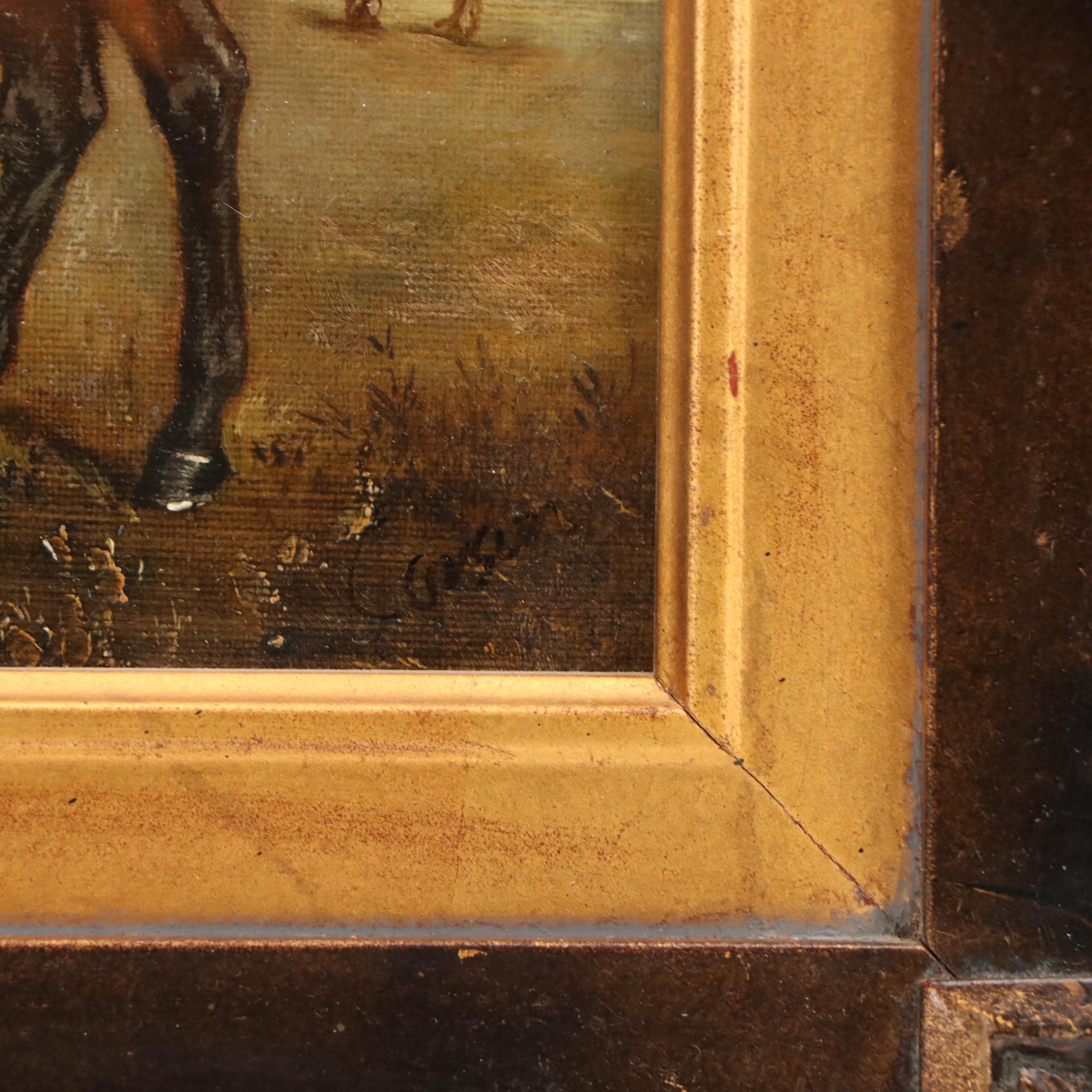 Equine Portrait Oil Painting, Circa 2000