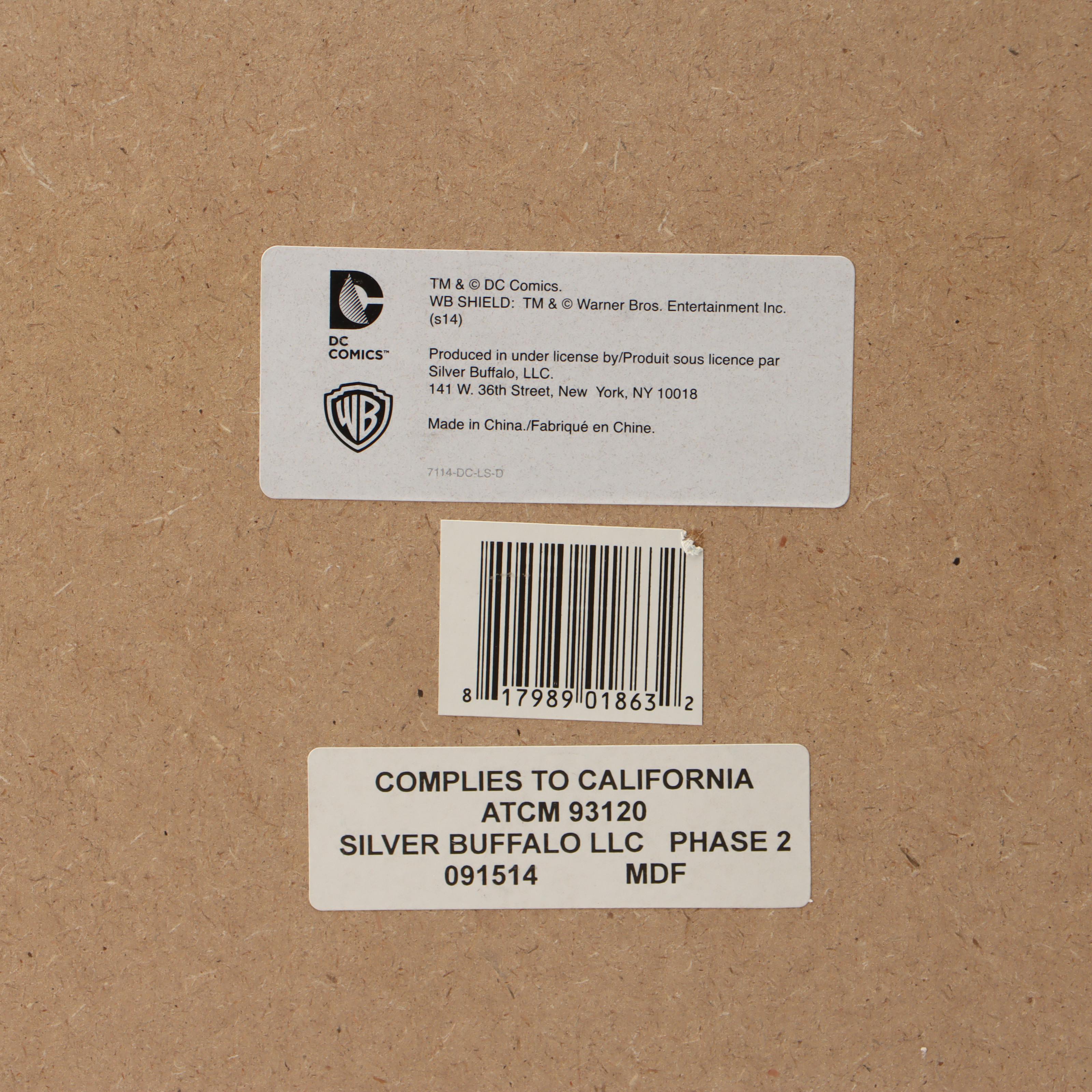 Warner Bros DC Comics Batman Comic Book Cover Wood Signs with Cork Coasters