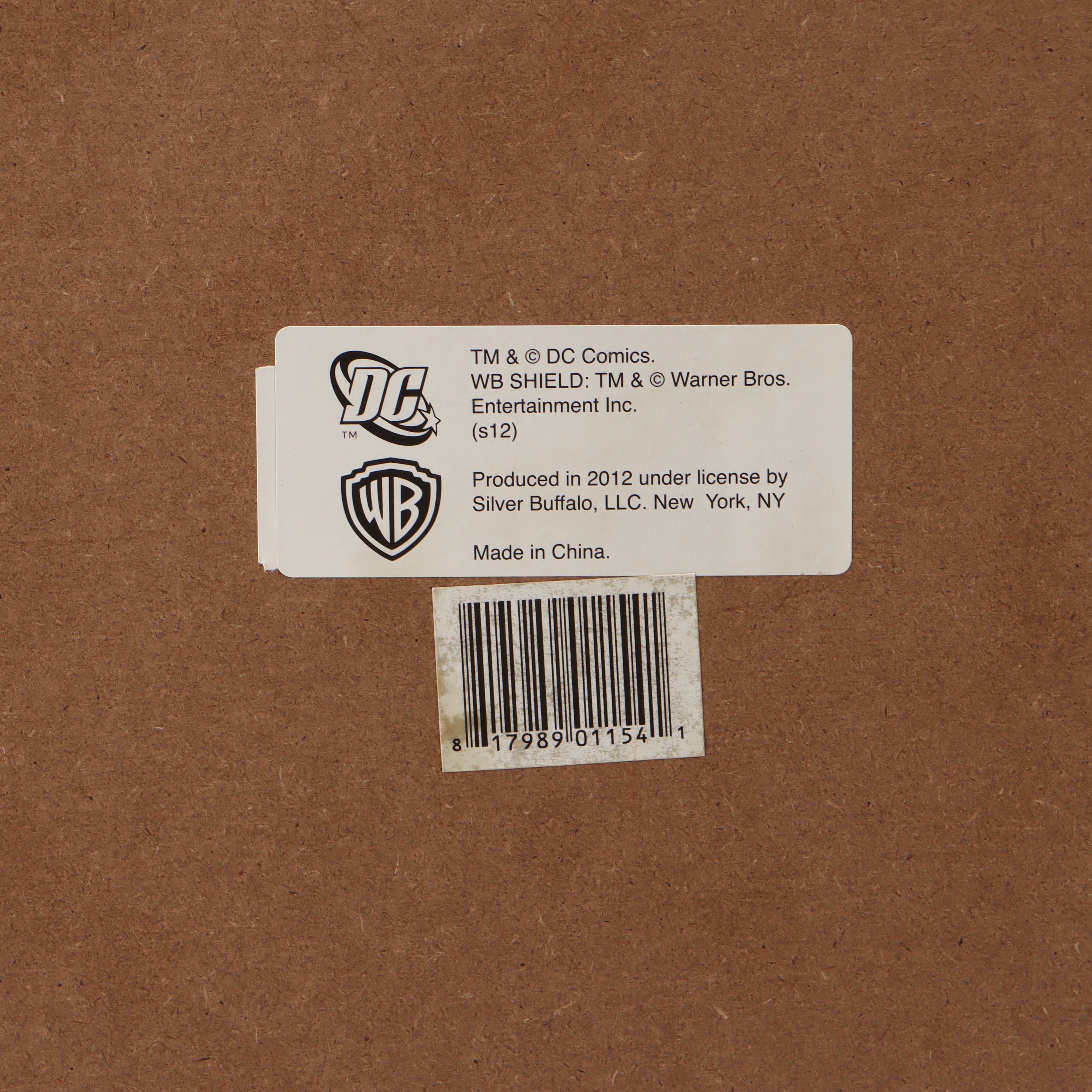 Warner Bros DC Comics Batman Comic Book Cover Wood Signs with Cork Coasters