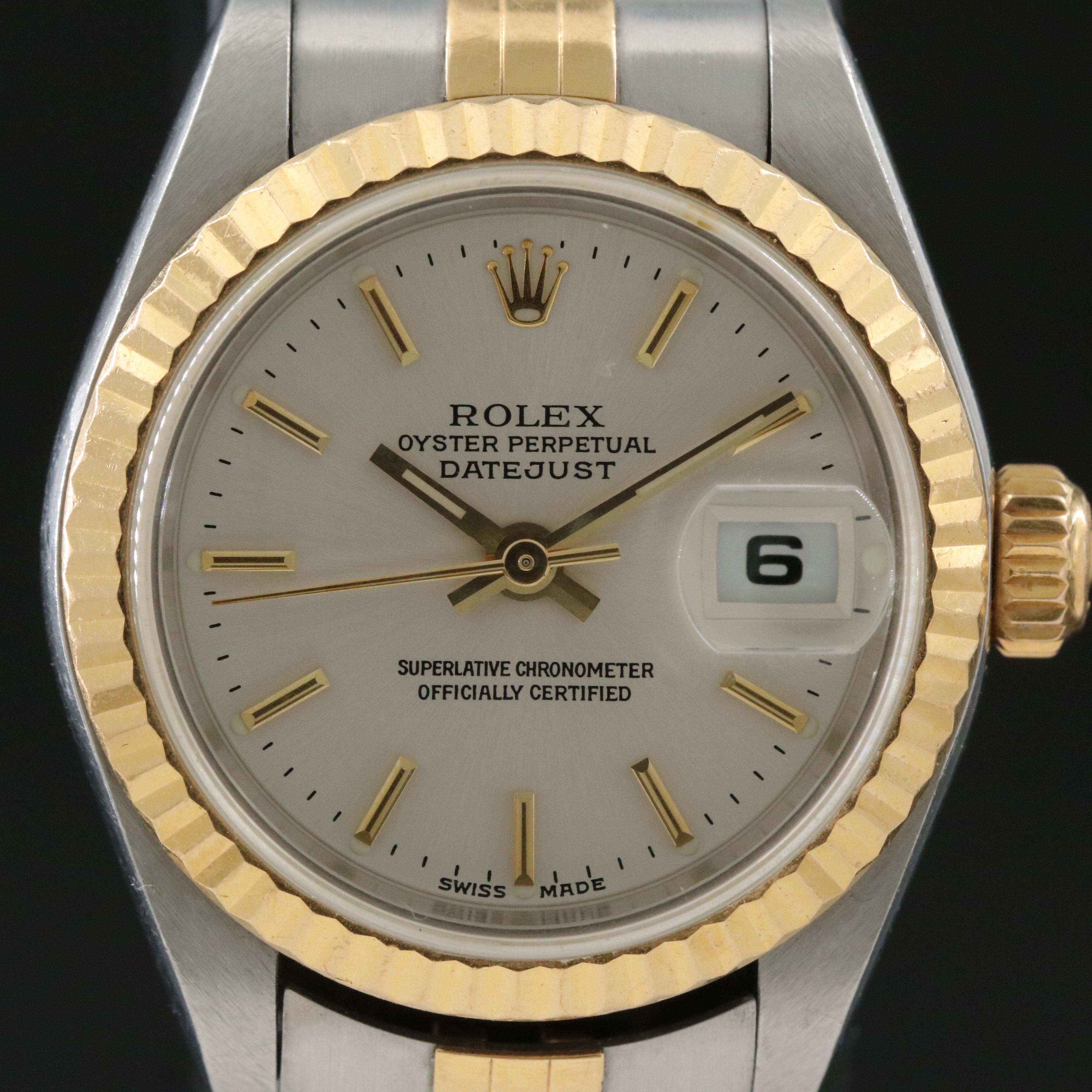 Rolex Datejust 79173 Silver Dial 26mm 18K & Steel Automatic Watch