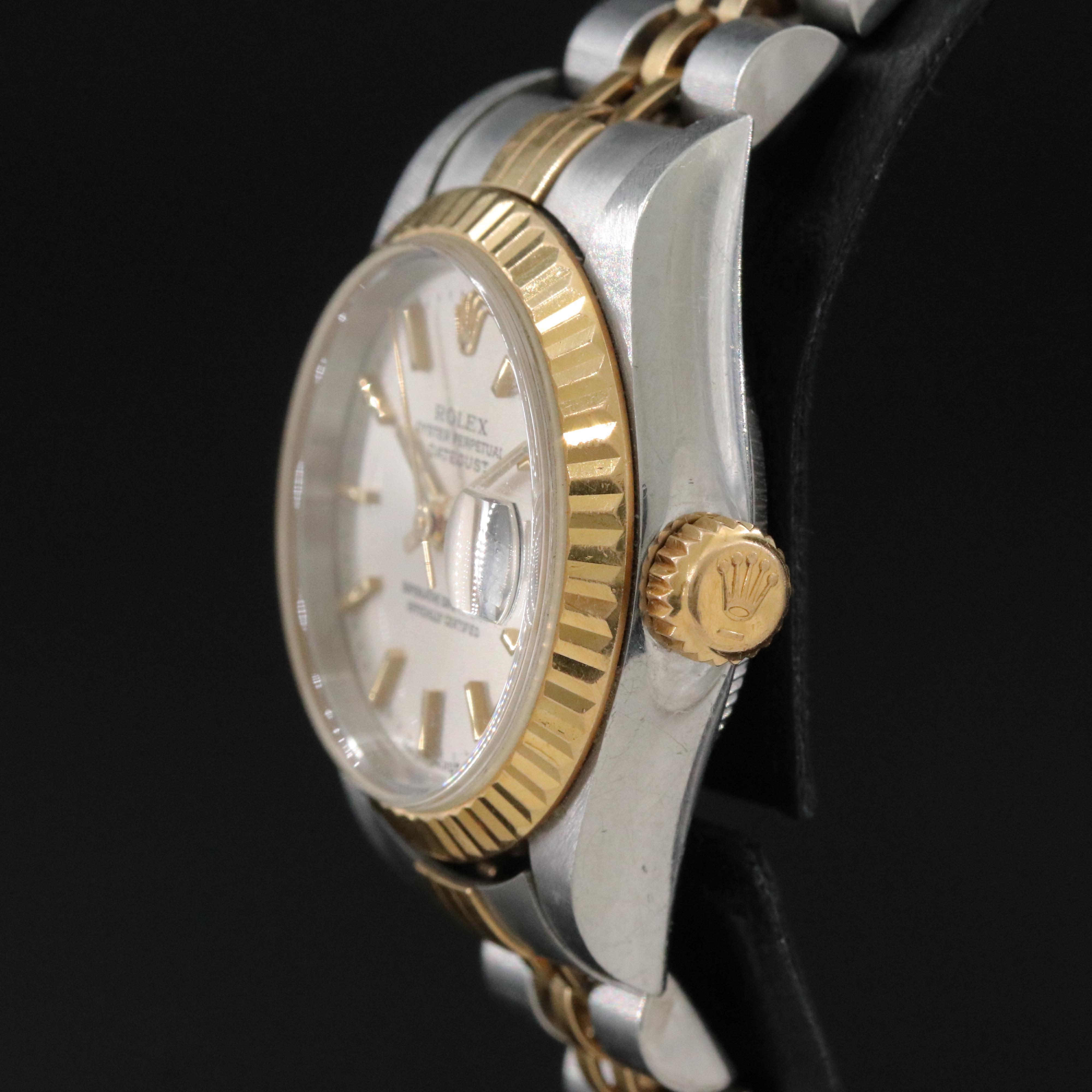 Rolex Datejust 79173 Silver Dial 26mm 18K & Steel Automatic Watch