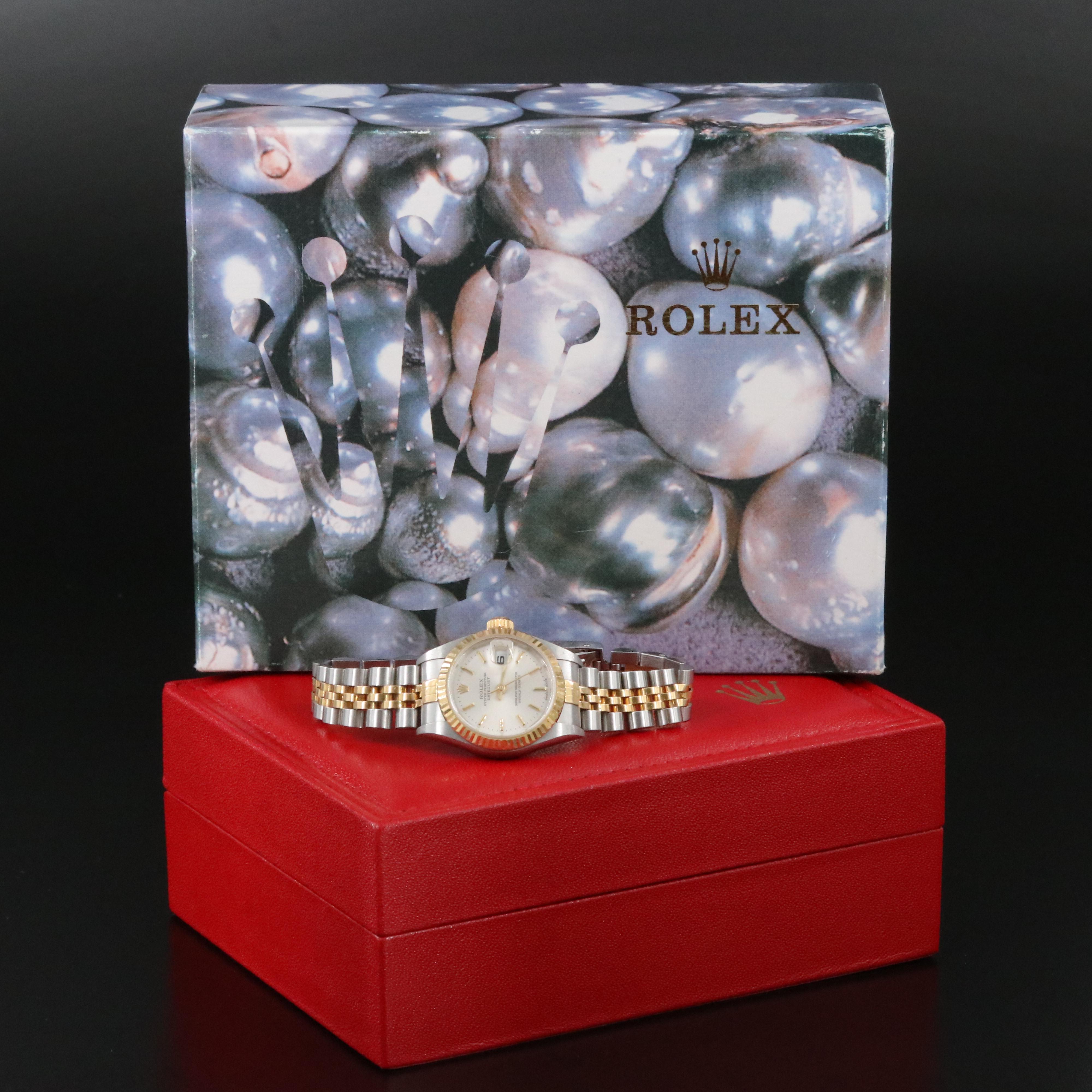 Rolex Datejust 79173 Silver Dial 26mm 18K & Steel Automatic Watch