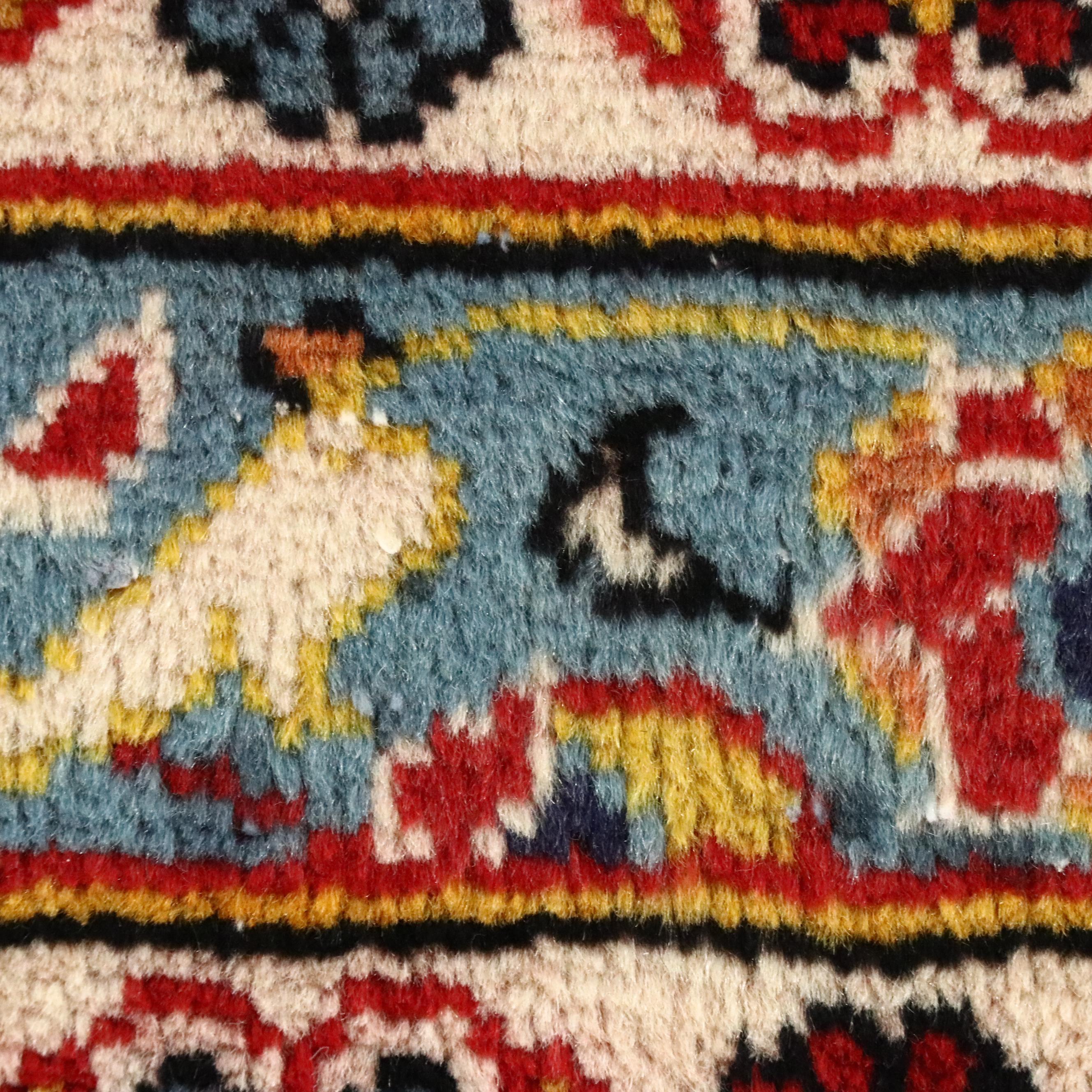 9'6 x 12'9 Hand-Knotted Persian Kashan Room-Sized Rug