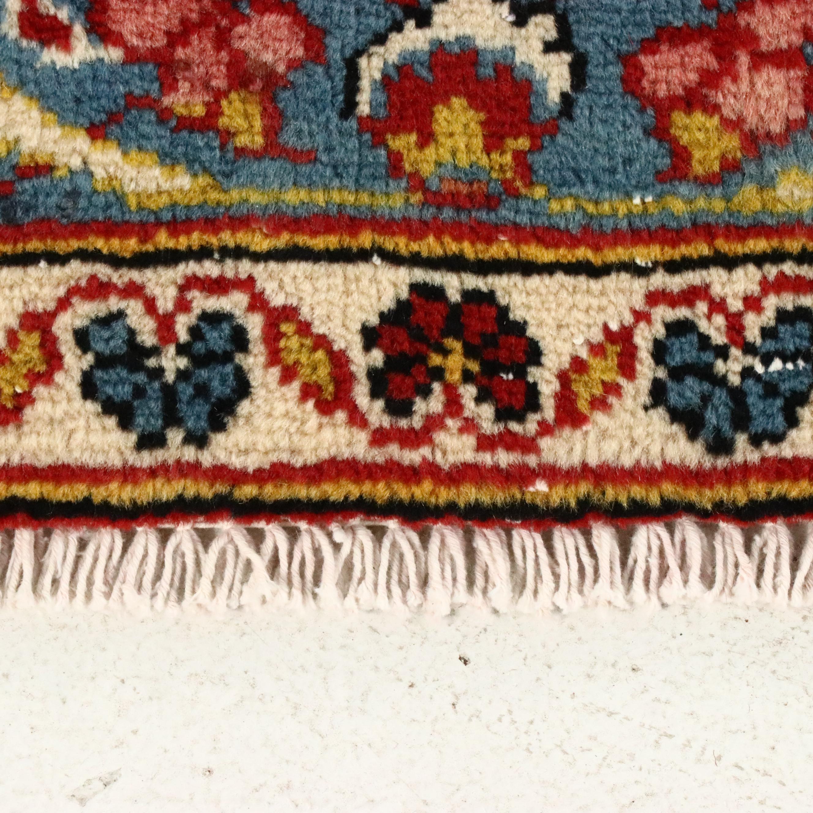 9'6 x 12'9 Hand-Knotted Persian Kashan Room-Sized Rug