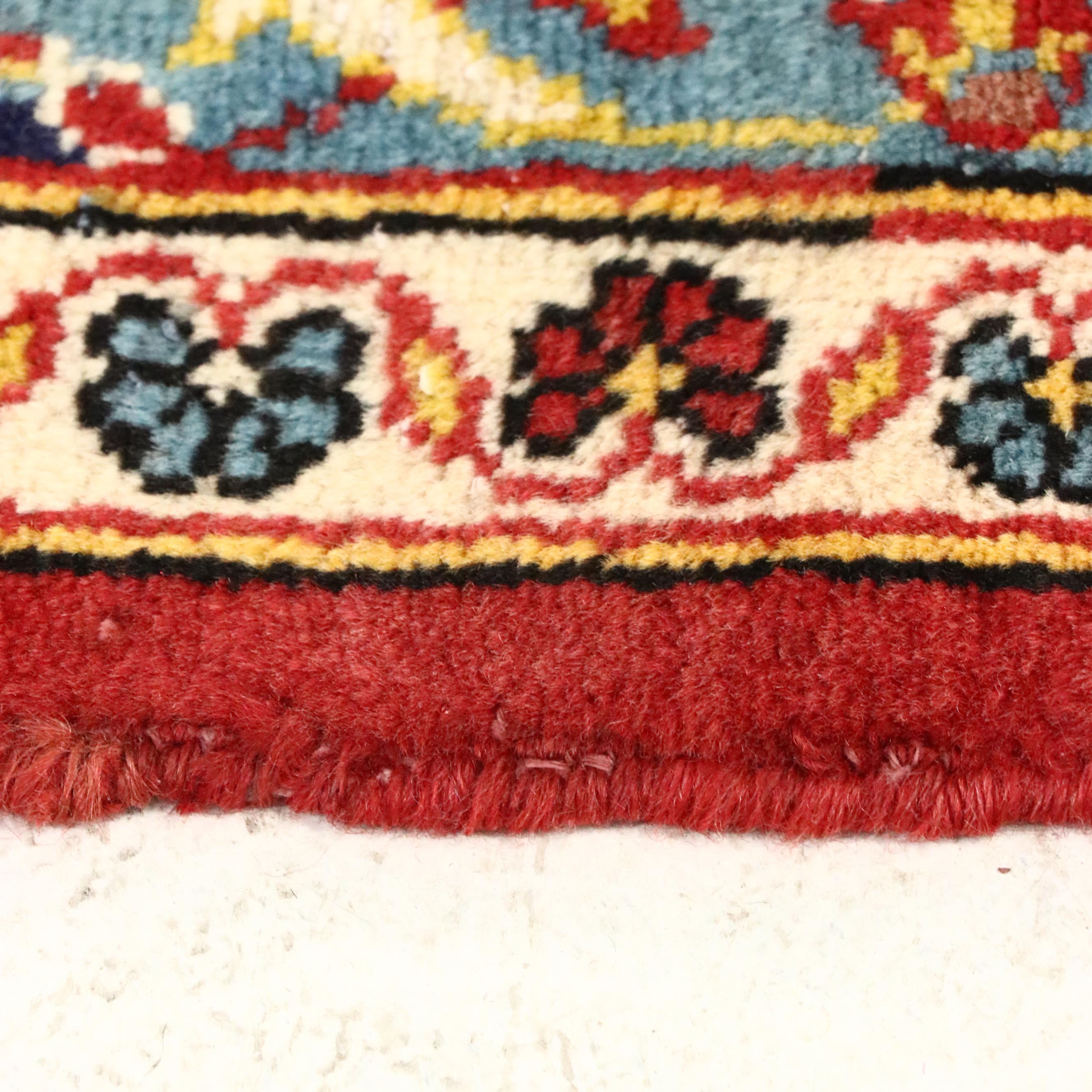 9'6 x 12'9 Hand-Knotted Persian Kashan Room-Sized Rug