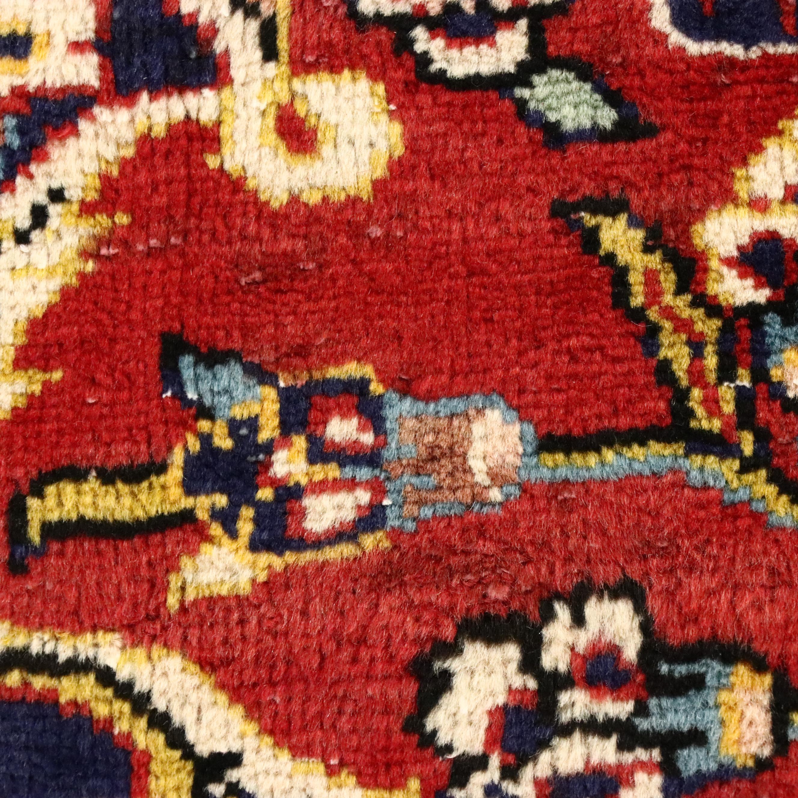 9'6 x 12'9 Hand-Knotted Persian Kashan Room-Sized Rug