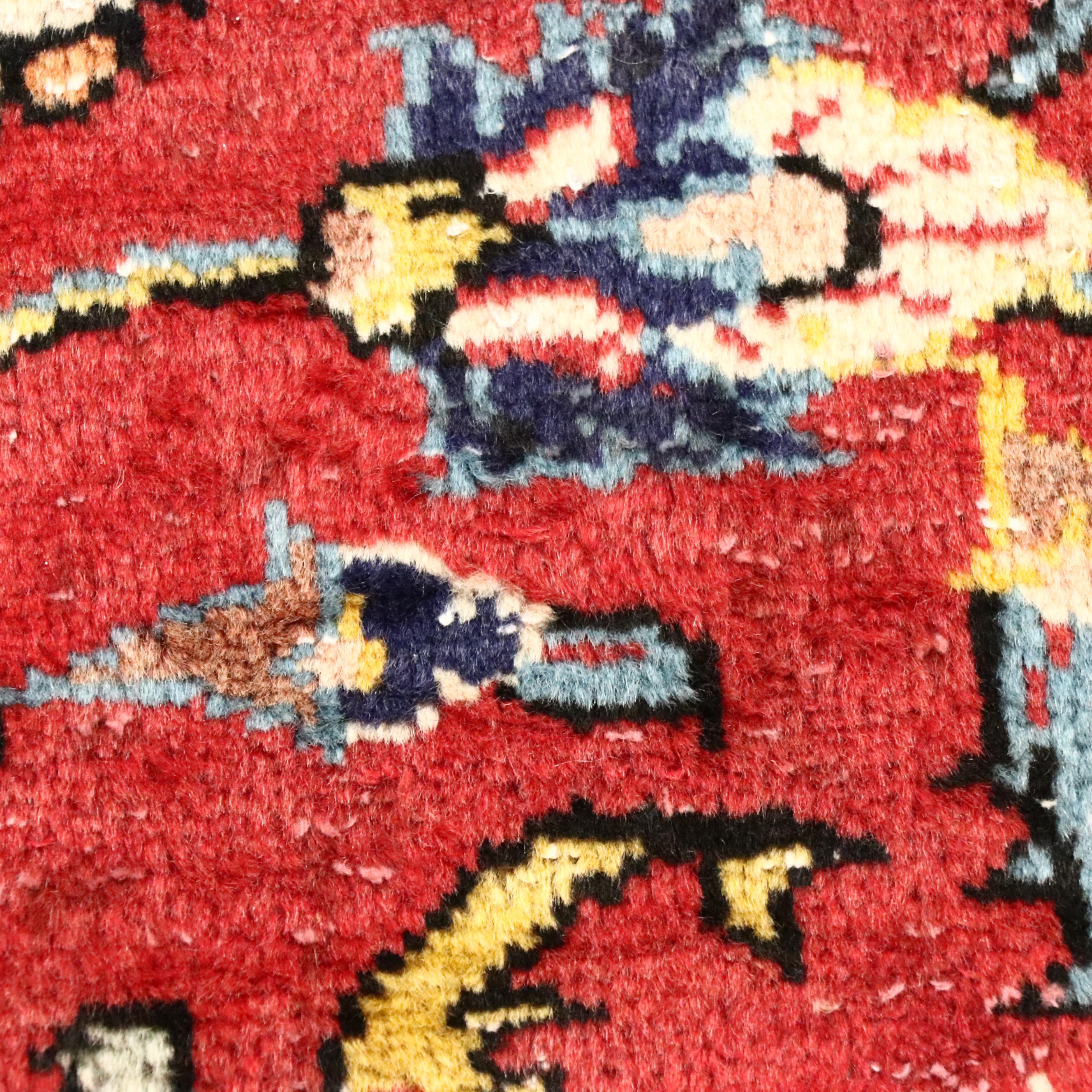 9'6 x 12'9 Hand-Knotted Persian Kashan Room-Sized Rug