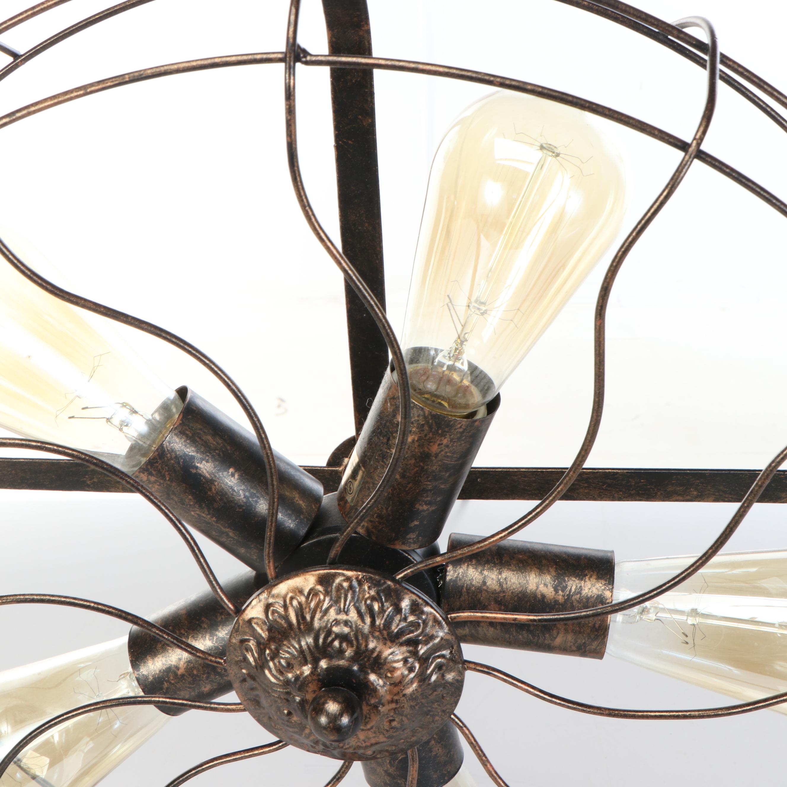 Steampunk Style Table Fan Lamp
