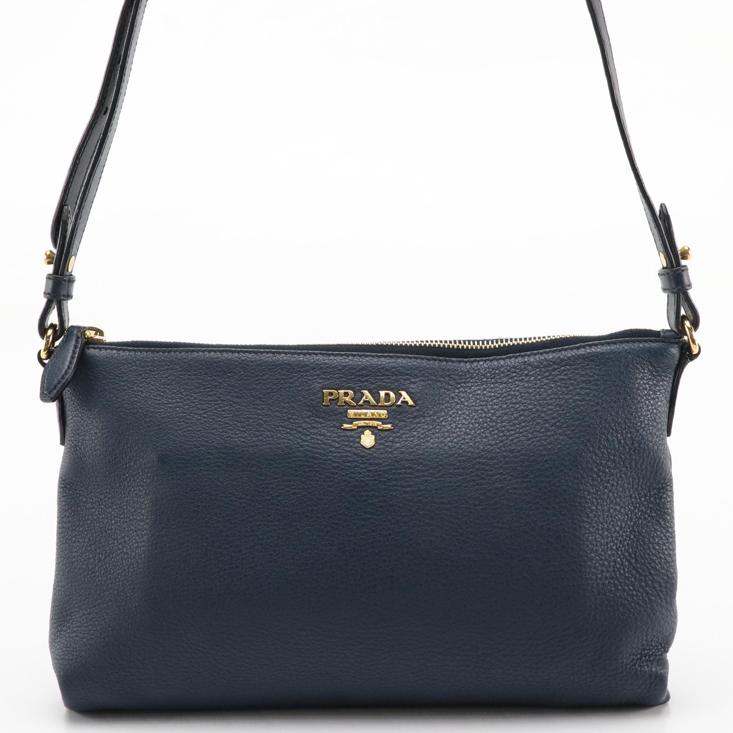 Prada Vitello Daino Leather Crossbody Bag