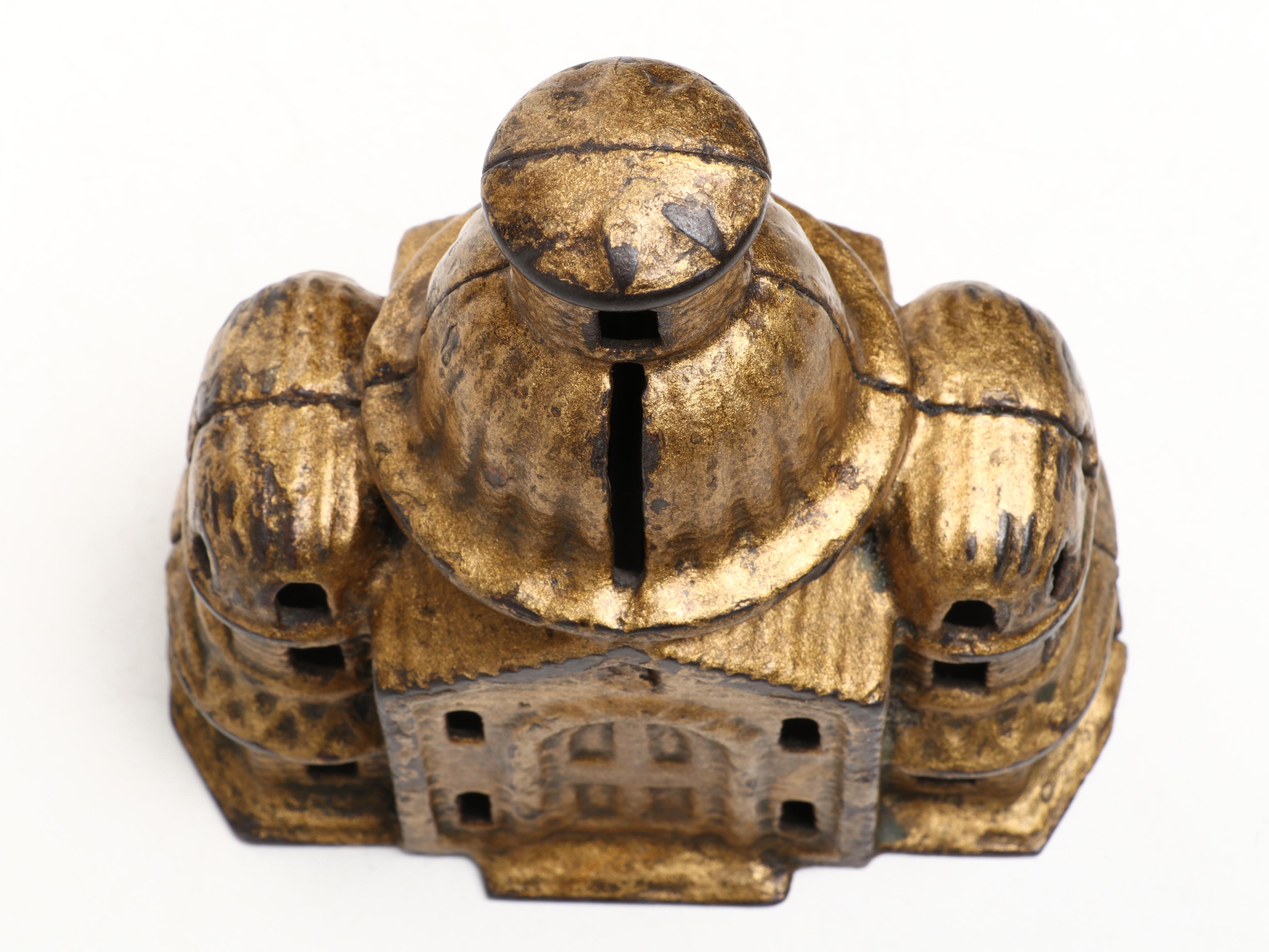 Grey Iron Casting Co. Cast Iron Domed Mosque Bank, Early 20th Century