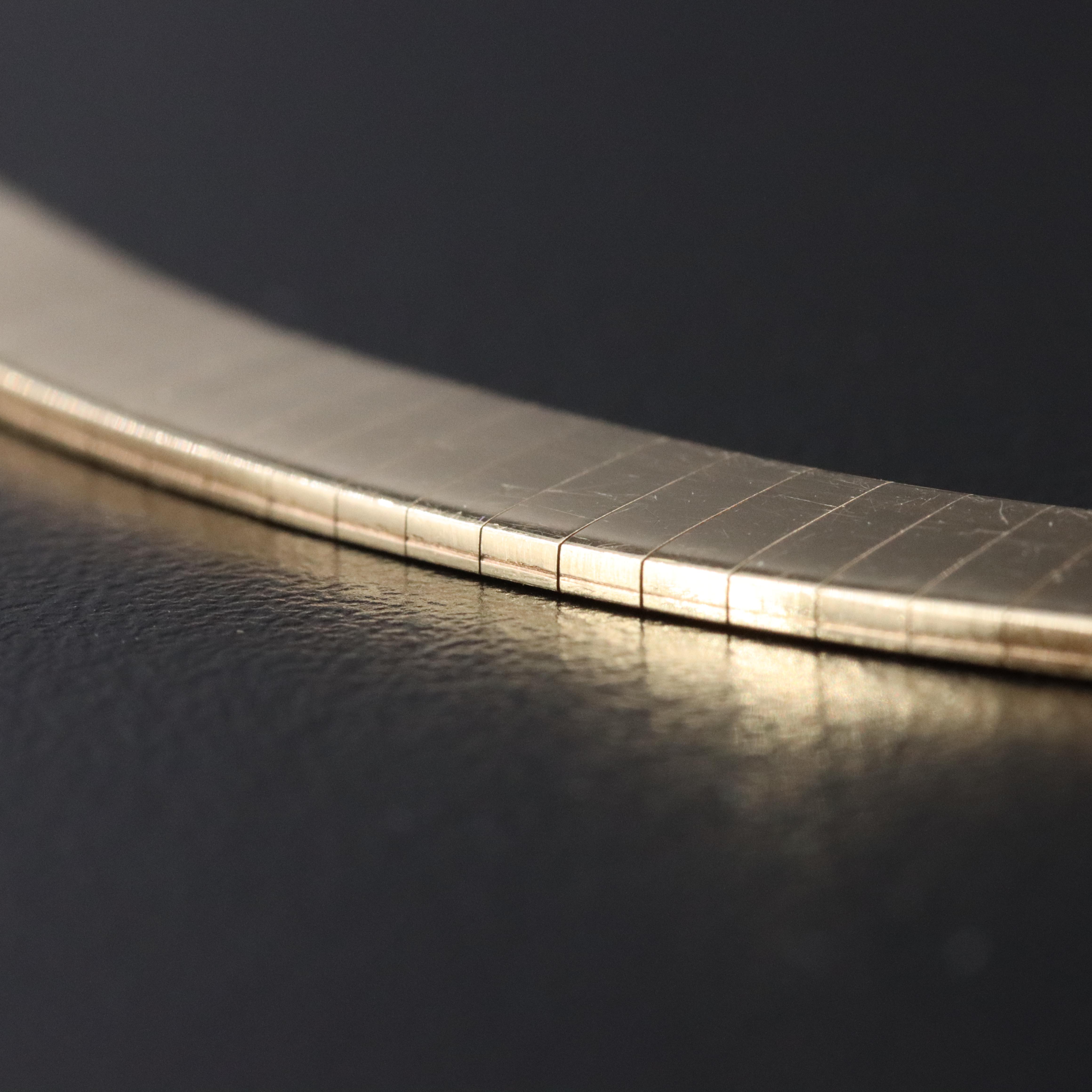 14K Flat Omega Necklace